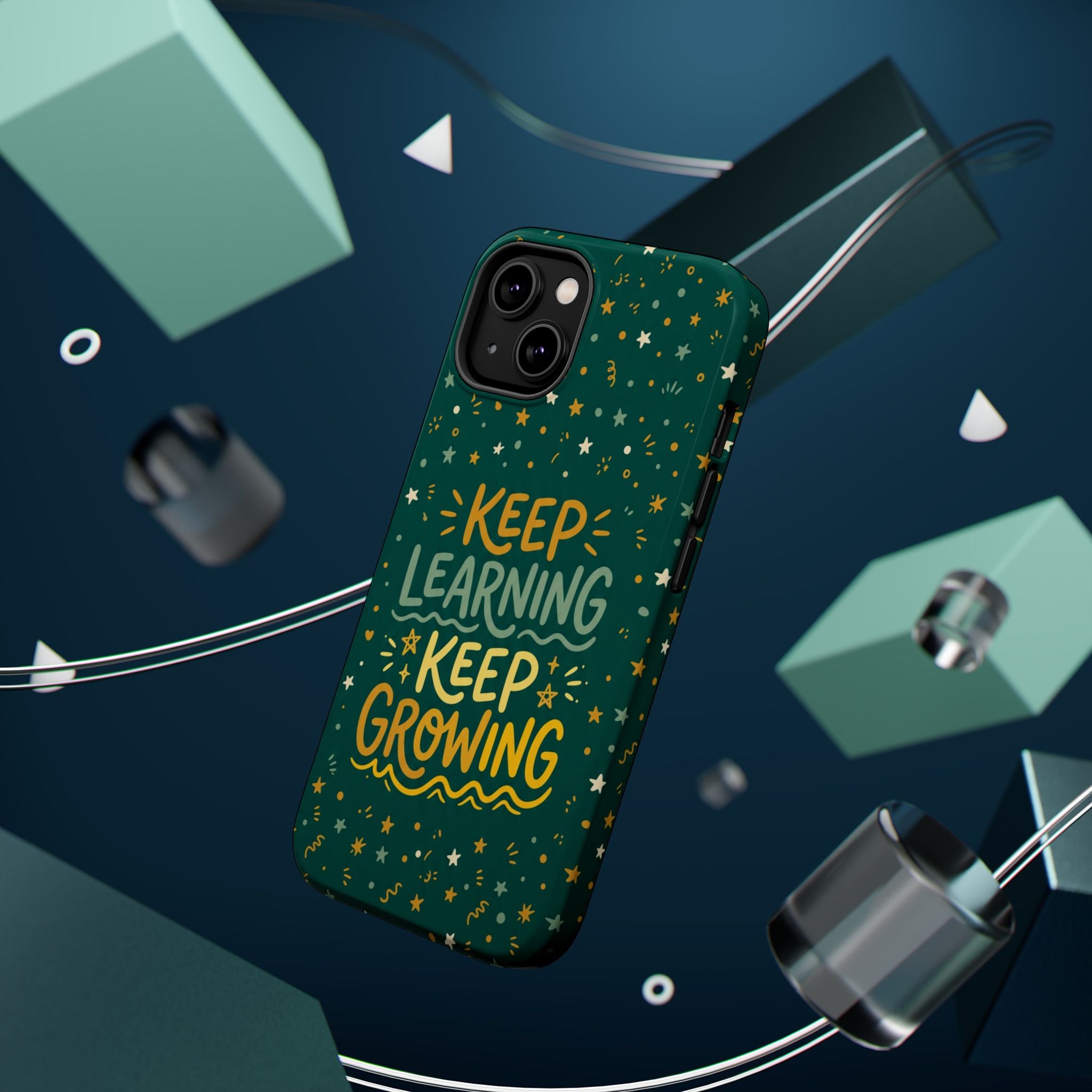 Keep Learning Keep Growing Teacher Phone Case — Wireless Charging Cover