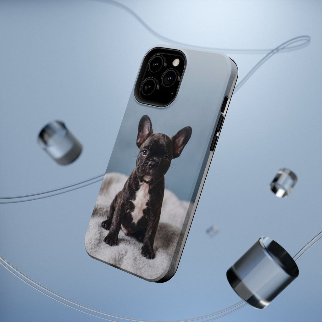 French Bulldog Puppy Phone Case — Impact-Resistant Wireless Charging Cover