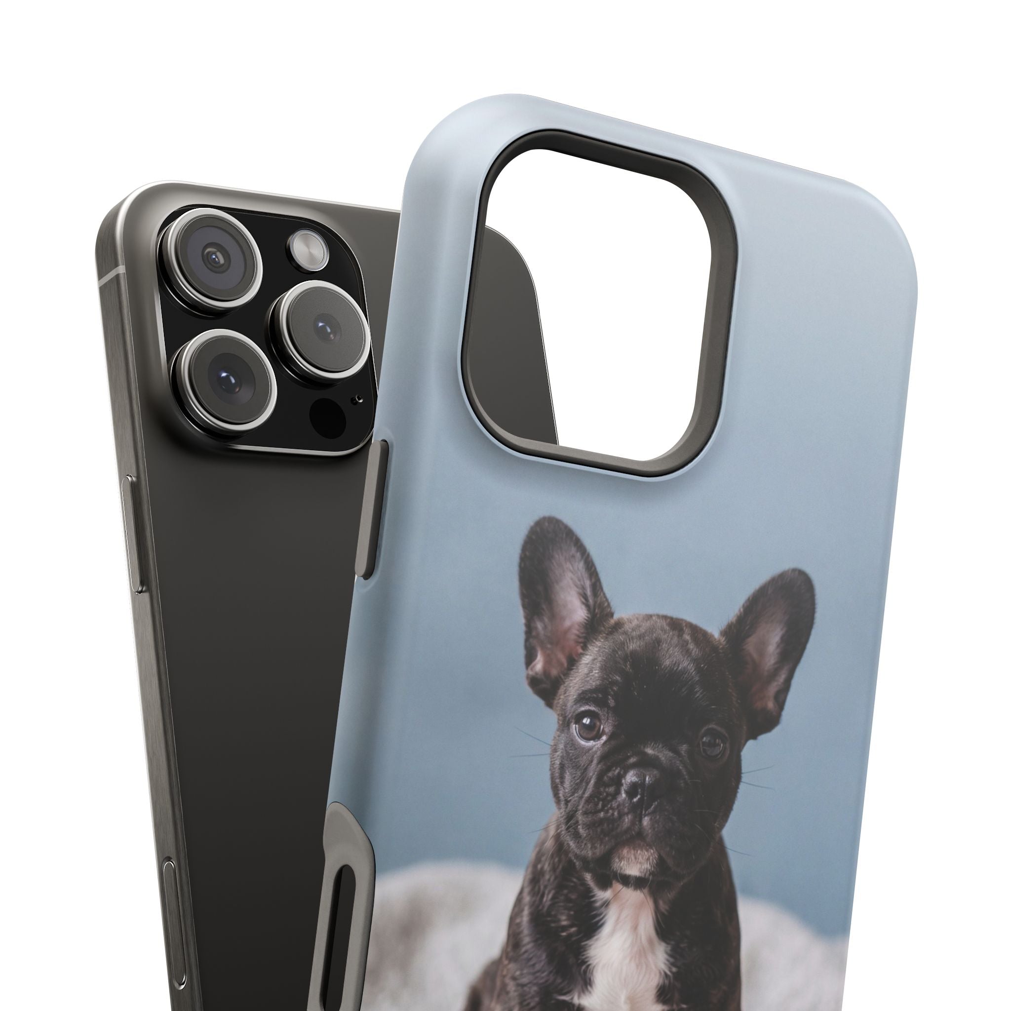 French Bulldog Puppy Phone Case — Impact-Resistant Wireless Charging Cover