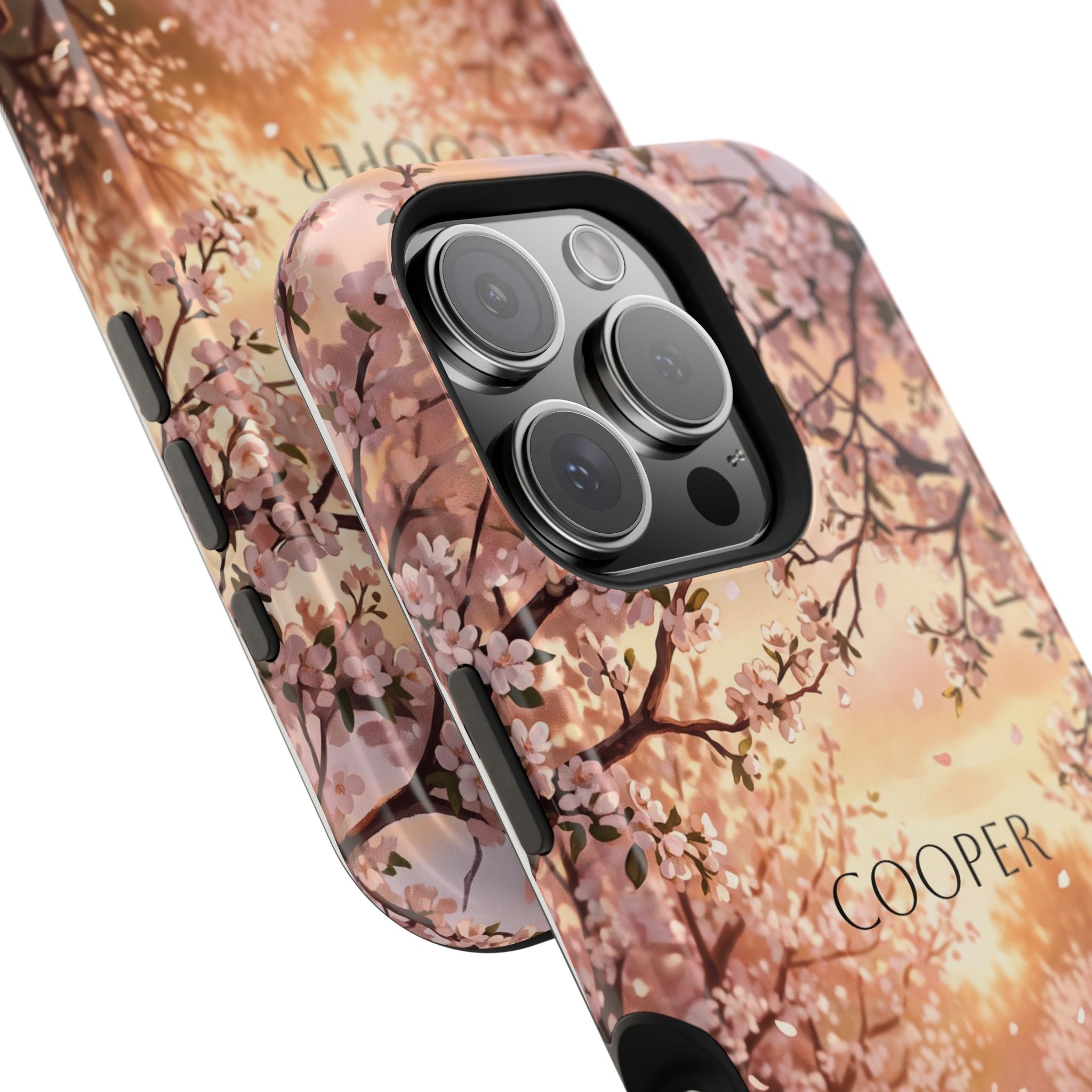 Personalized Golden Retriever Autumn Forest Phone Case — Wireless Charging Cover