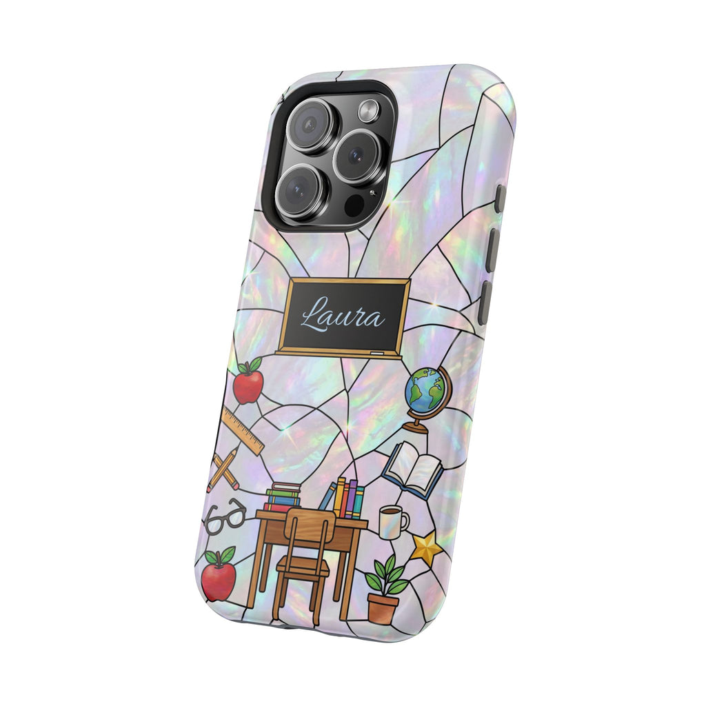 Personalized Teacher Phone Case — Impact-Resistant Wireless Charging Cover