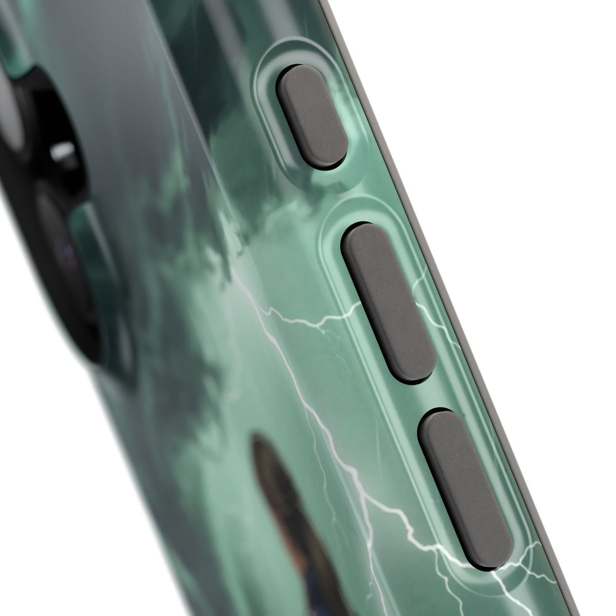 Female Paramedic Green Storm Phone Case — Magnetic Wireless Charging Cover