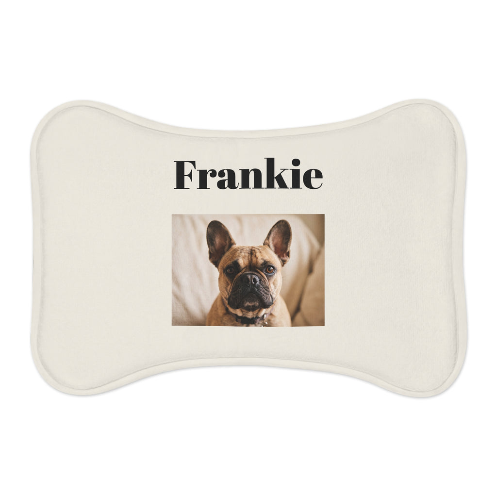 Personalized French Bulldog Name Tag | Custom Engraved Bone Pet Tag | Frenchie Dog Mom Gift