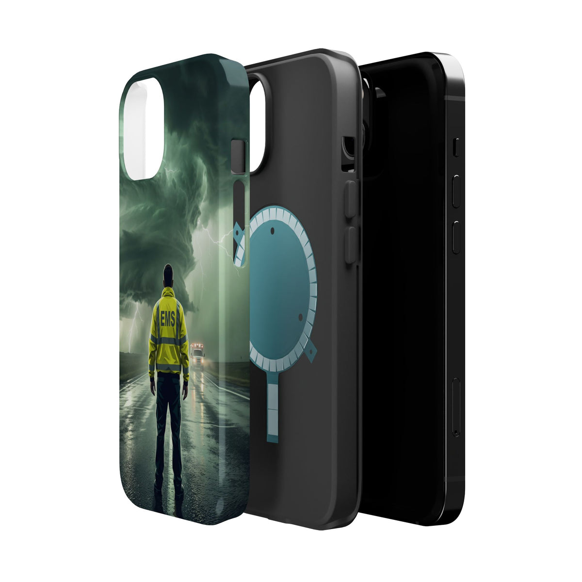 EMS Green Storm Phone Case — Magnetic Wireless Charging Cover