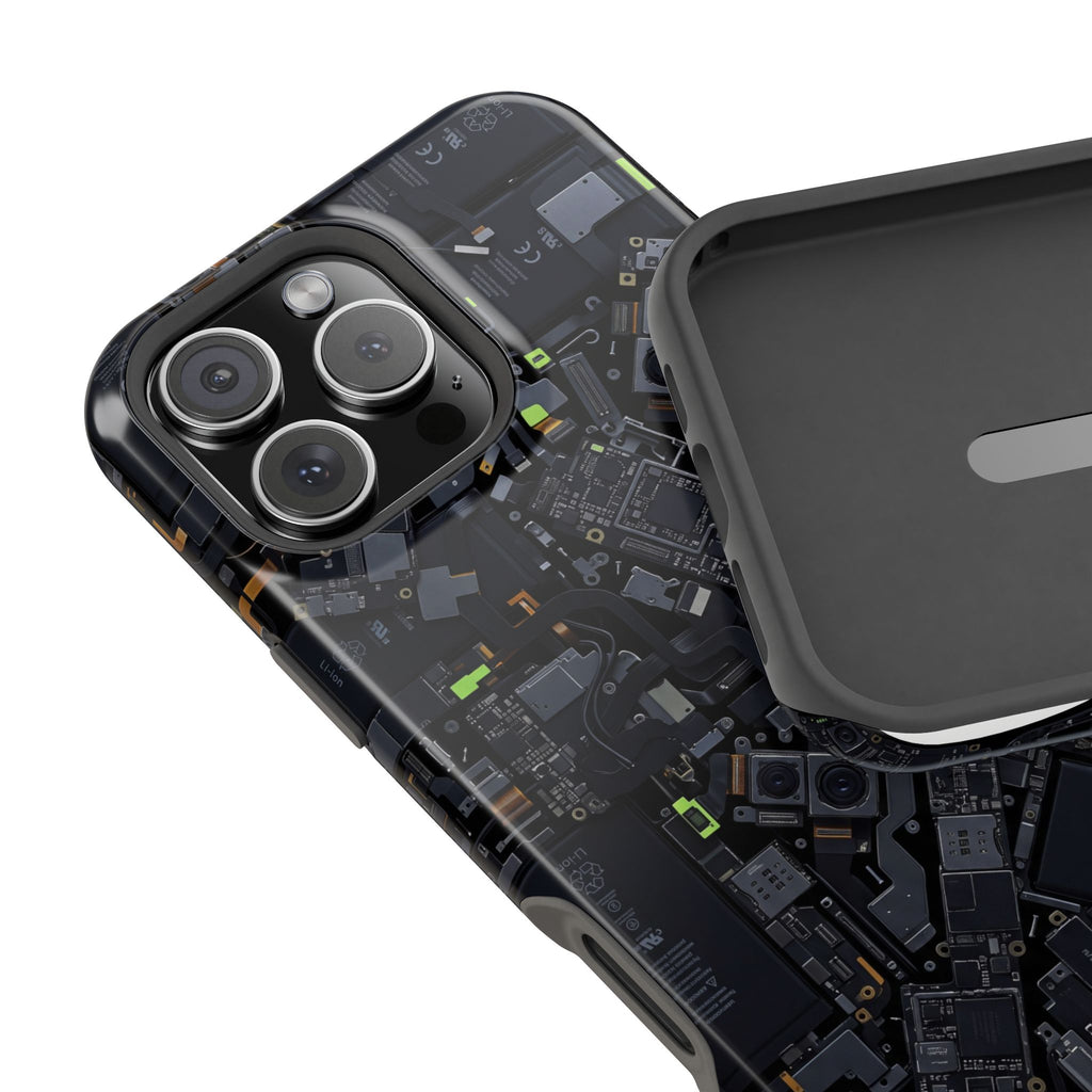Circuit Core Phone Case — Motherboard Print Wireless Charging Cover