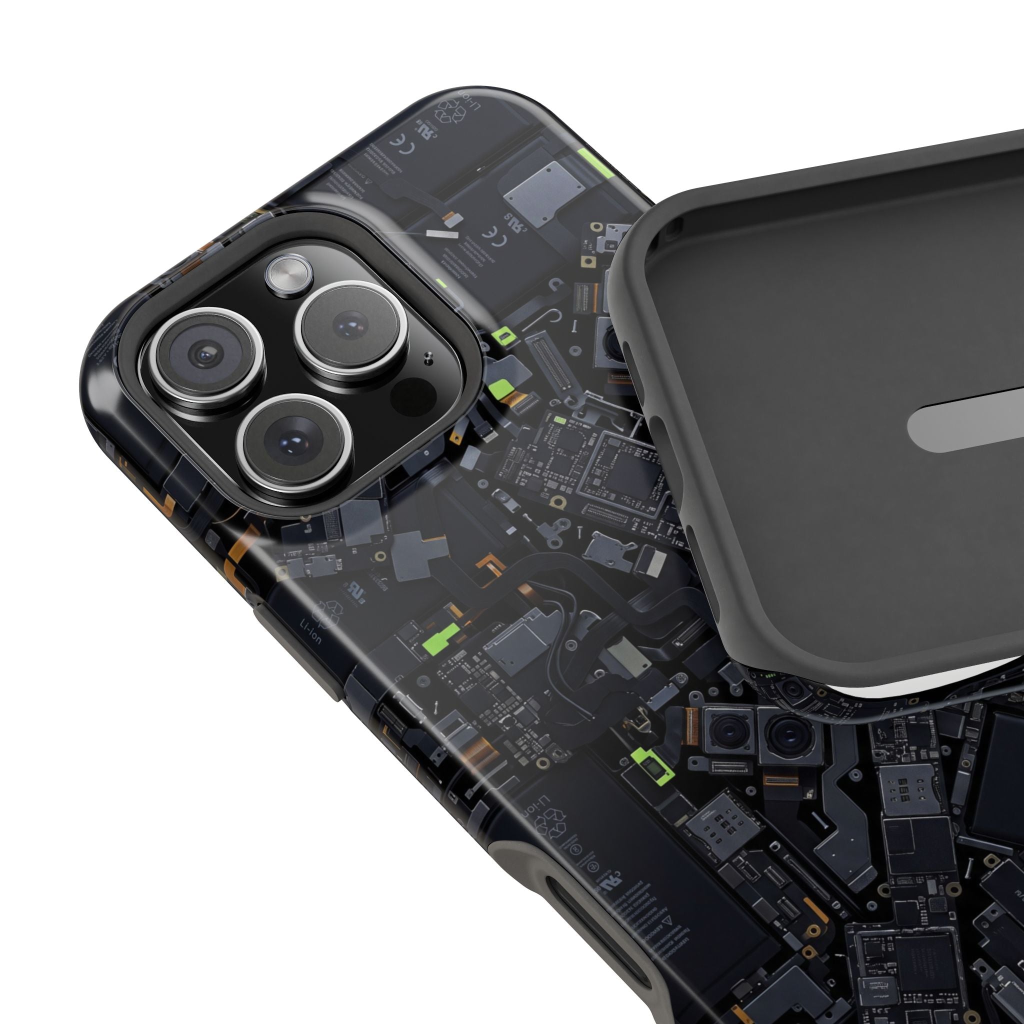 Circuit Core Phone Case — Motherboard Print Wireless Charging Cover