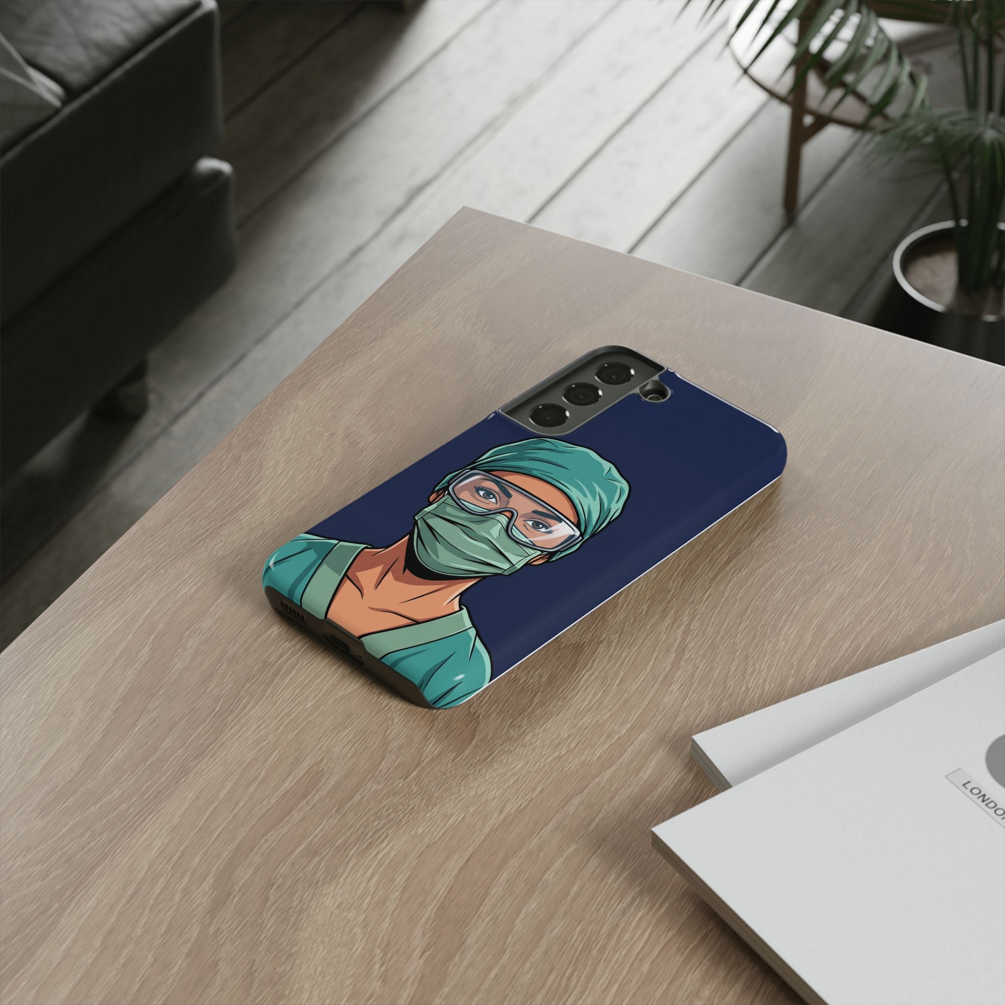 Nurse Illustrated Portrait Phone Case | iPhone & Samsung