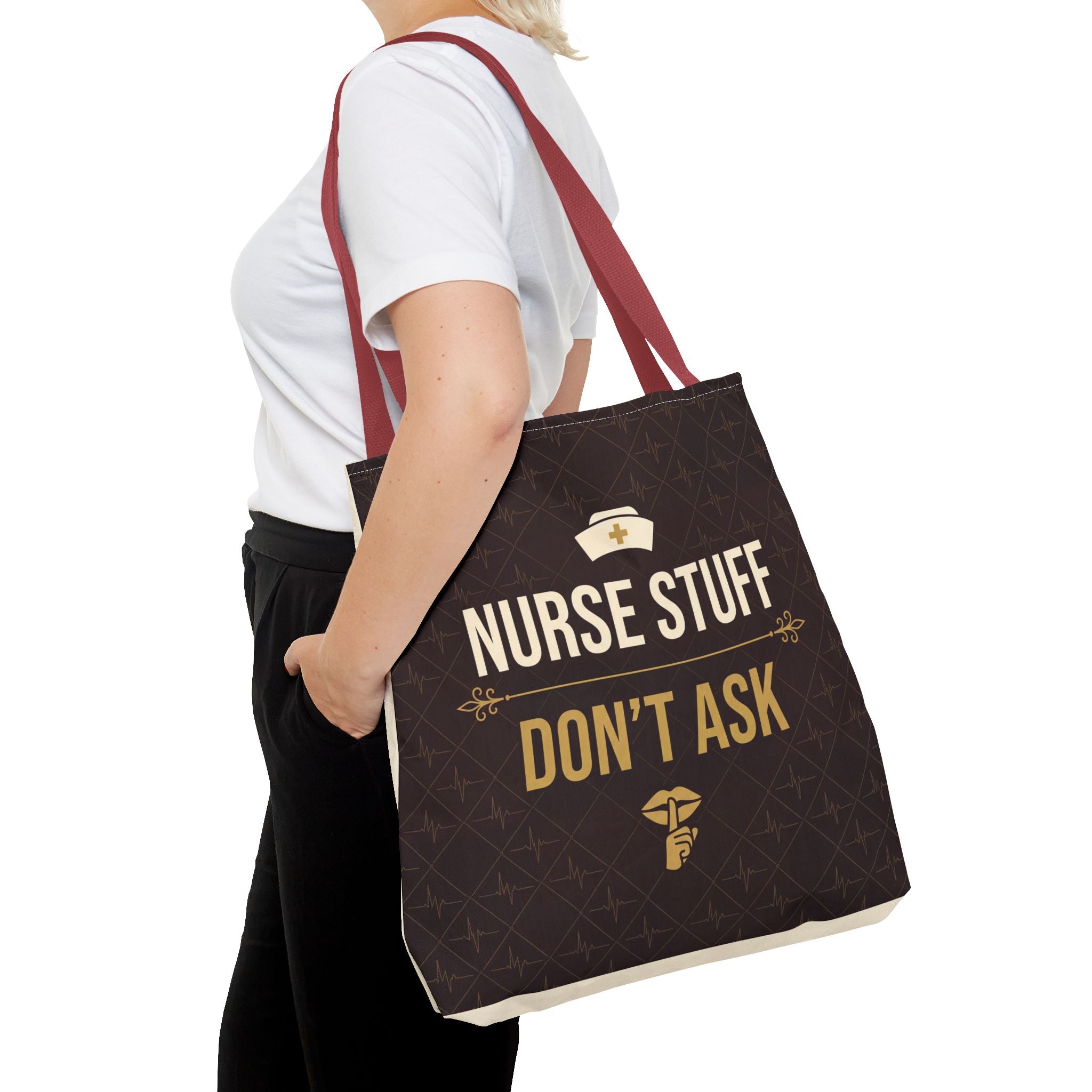Nurse Stuff Don't Ask Tote | Funny Nurse Gift Tote Bag | Nurse Humour Appreciation Gift | Premium Polyester Carry-All