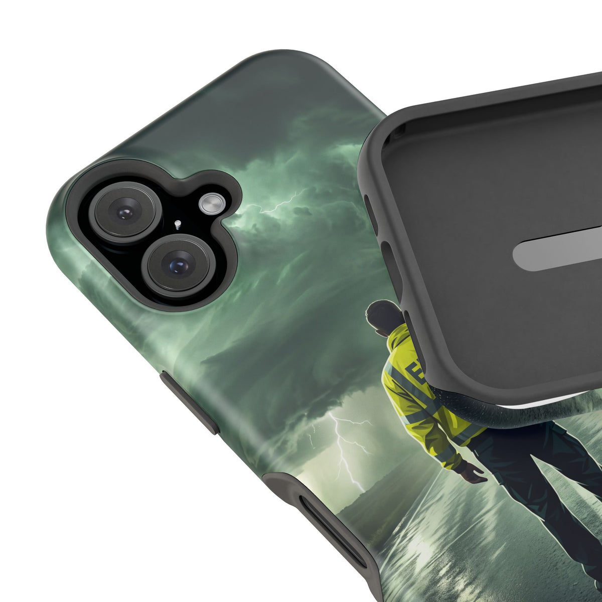 EMS Green Storm Phone Case — Magnetic Wireless Charging Cover