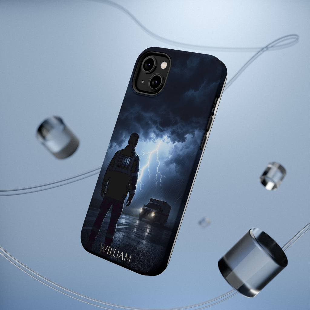 Personalized Lightning Storm EMS Phone Case — Wireless Charging Cover