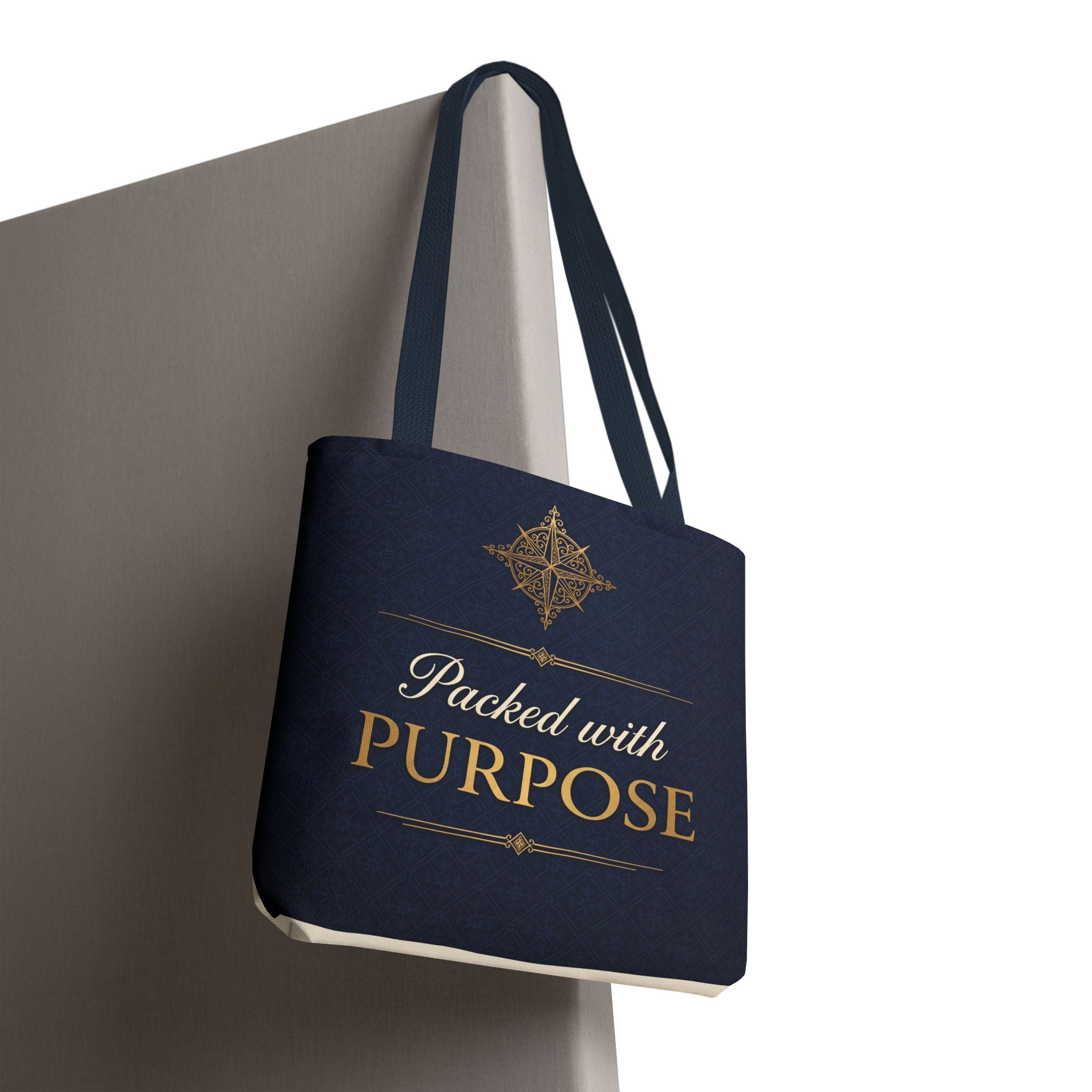 Packed with Purpose Tote | Inspirational Nurse Gift Tote Bag | Healthcare Worker Appreciation Gift | Premium Polyester Carry-All