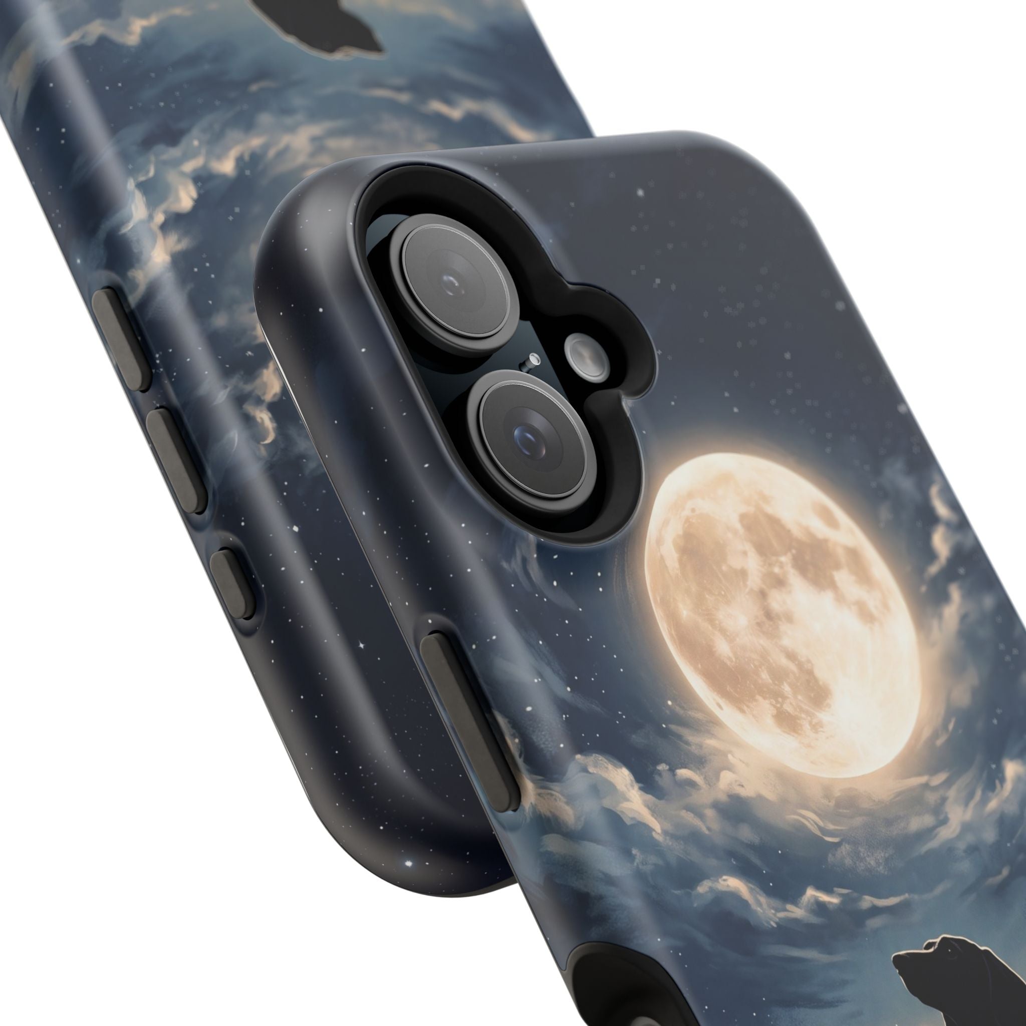 Personalized Dachshund Moonlight Phone Case — Wireless Charging Cover