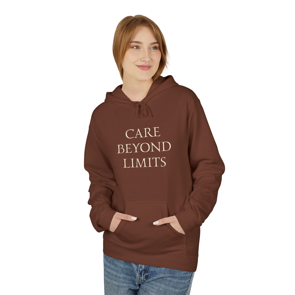 Nurse Hoodie |  Cozy Inspirational "Care Beyond Limits"