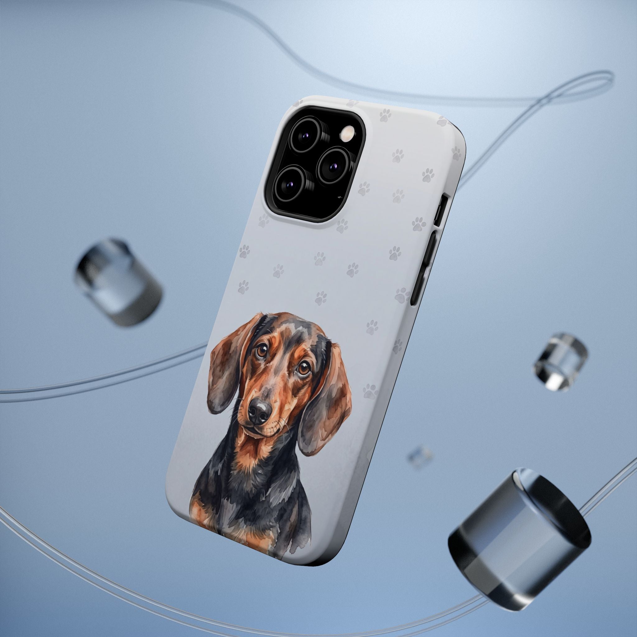 Dachshund Watercolor Portrait Phone Case | Elegant Sausage Dog Art Print | iPhone & Samsung