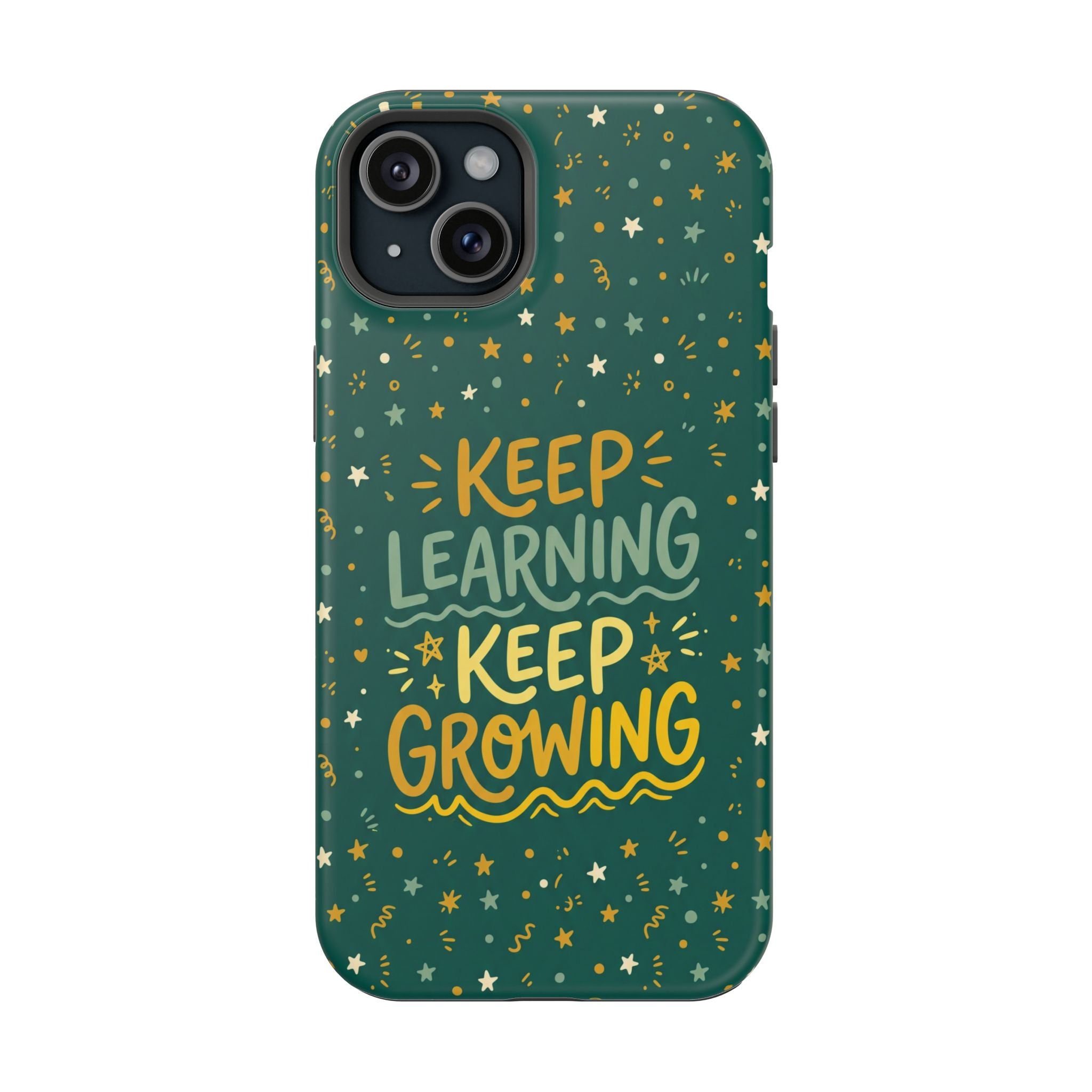 Keep Learning Keep Growing Teacher Phone Case — Wireless Charging Cover