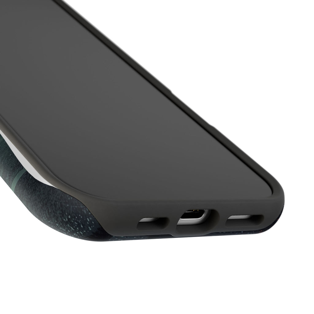 Female Paramedic Green Storm Phone Case — Magnetic Wireless Charging Cover