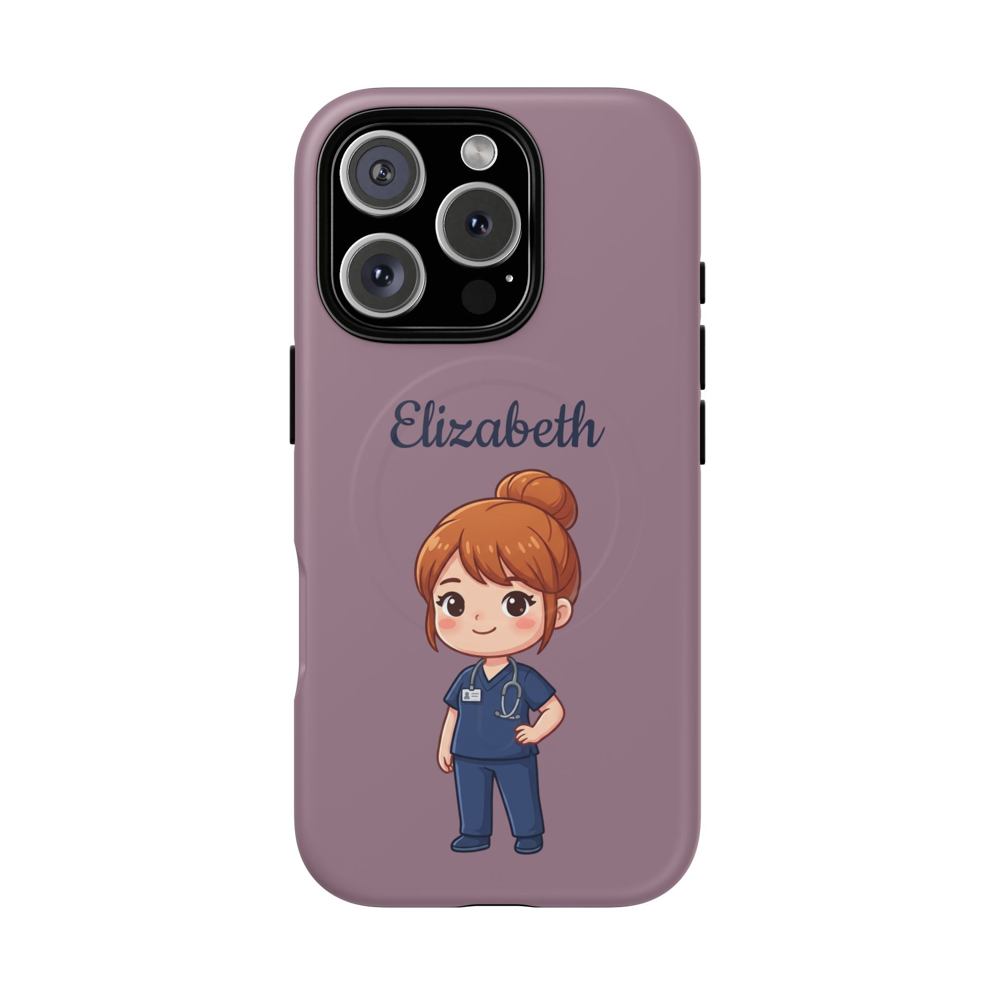 Personalized Nurse Phone Case with Custom Name | MagSafe Compatible iPhone Case