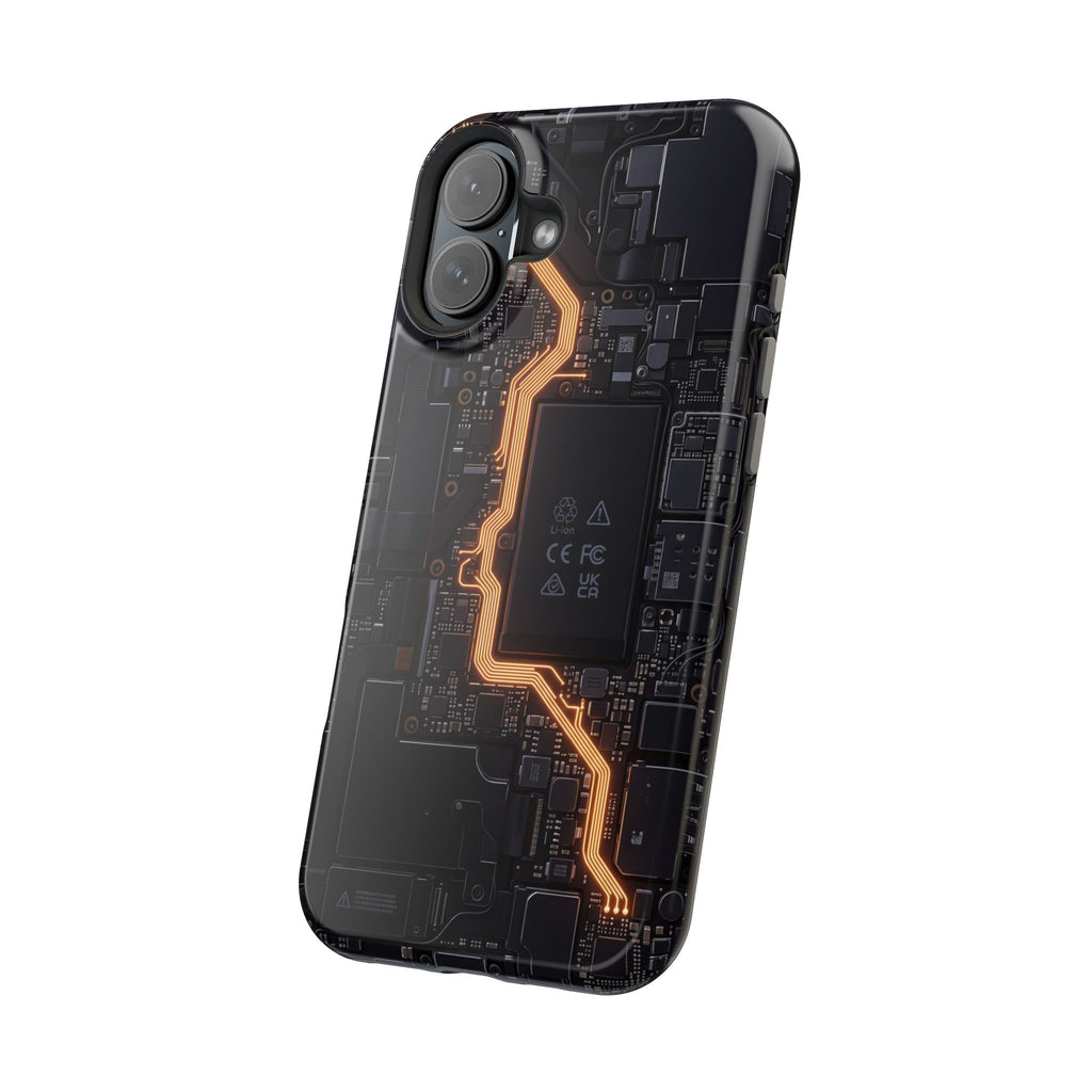 Electrician Circuit Bolt Phone Case — Impact-Resistant Wireless Charging Cover