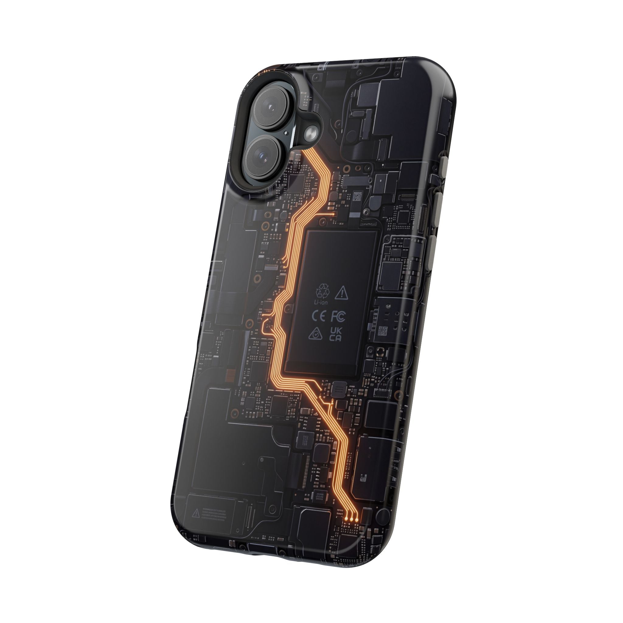 Electrician Circuit Bolt Phone Case — Impact-Resistant Wireless Charging Cover