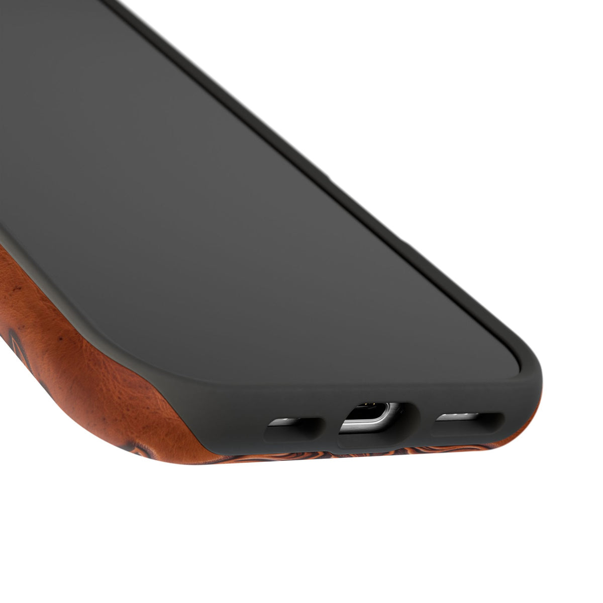 German Shepherd Phone Case | Western Tooled Art — Tough Magnetic Case with Wireless Charging