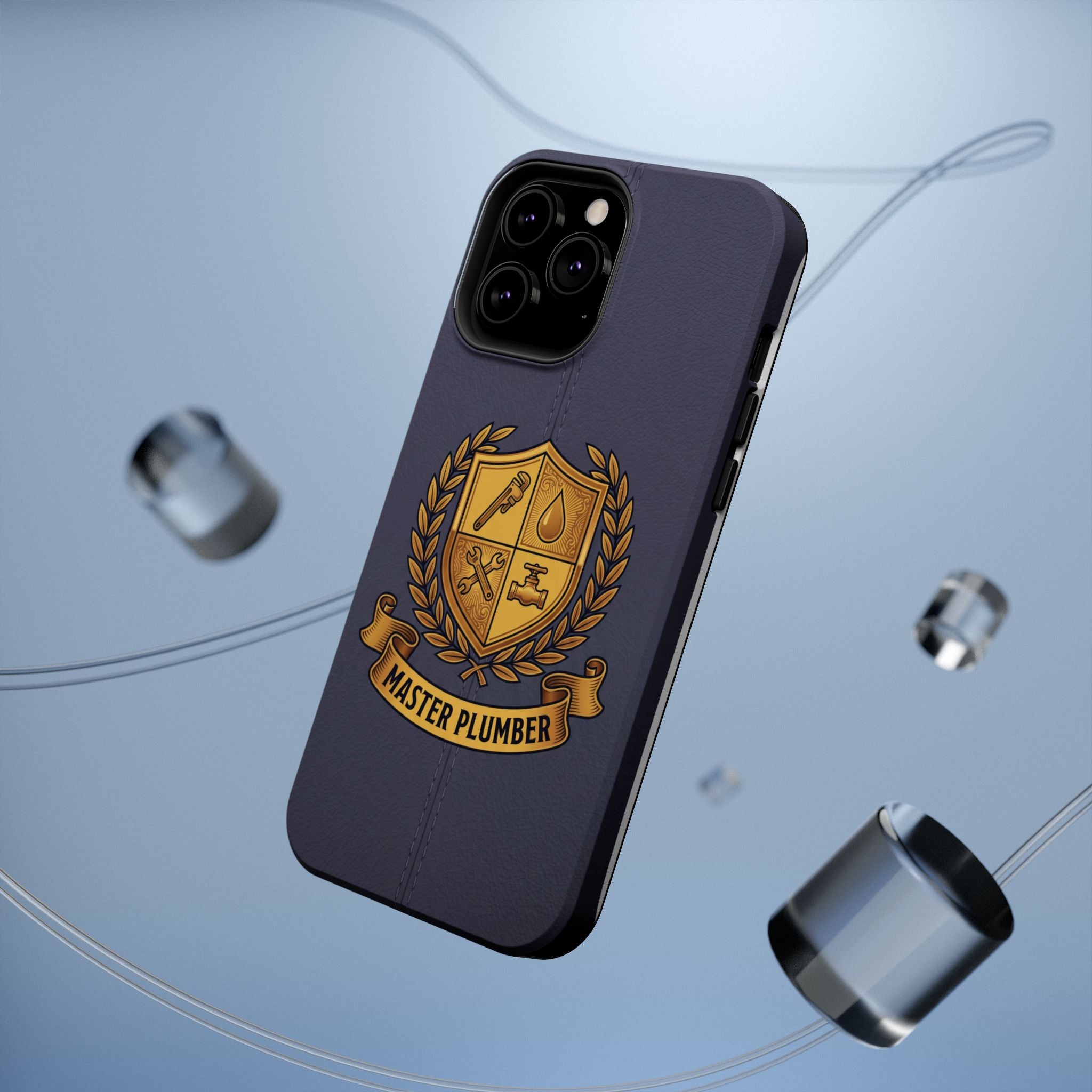 Master Plumber Crest Phone Case — Heraldic Shield Wireless Charging Cover