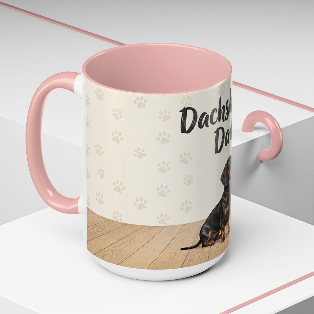 Dachshund Dad Mug | Cute Dog Dad Coffee Mug | Wiener Dog Gift for Dachshund Lovers