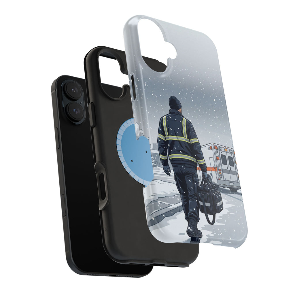 Bold Paramedic/EMT Portrait Phone Case — Magnetic Wireless Charging Cover