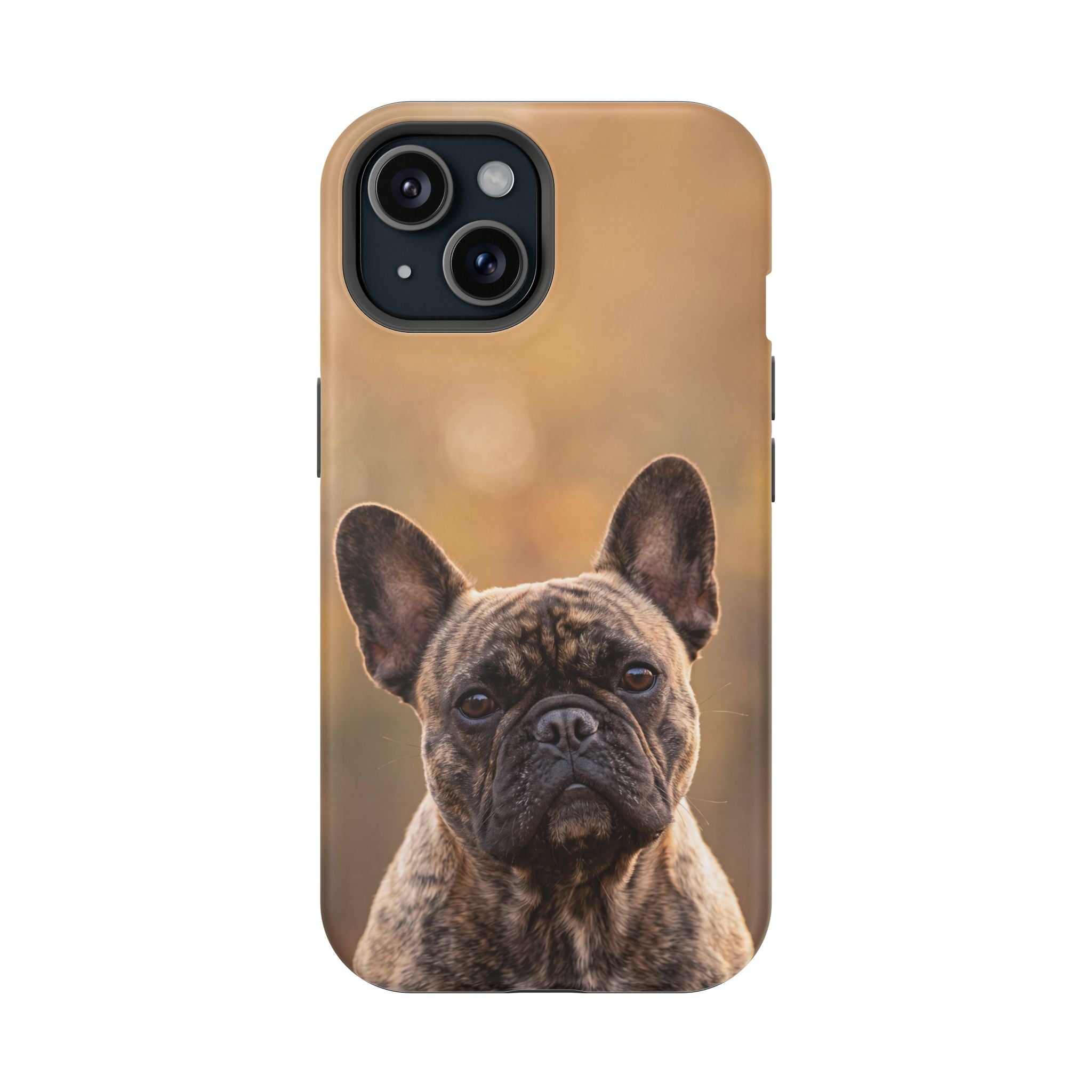 Brindle French Bulldog Phone Case — Impact-Resistant Wireless Charging Cover