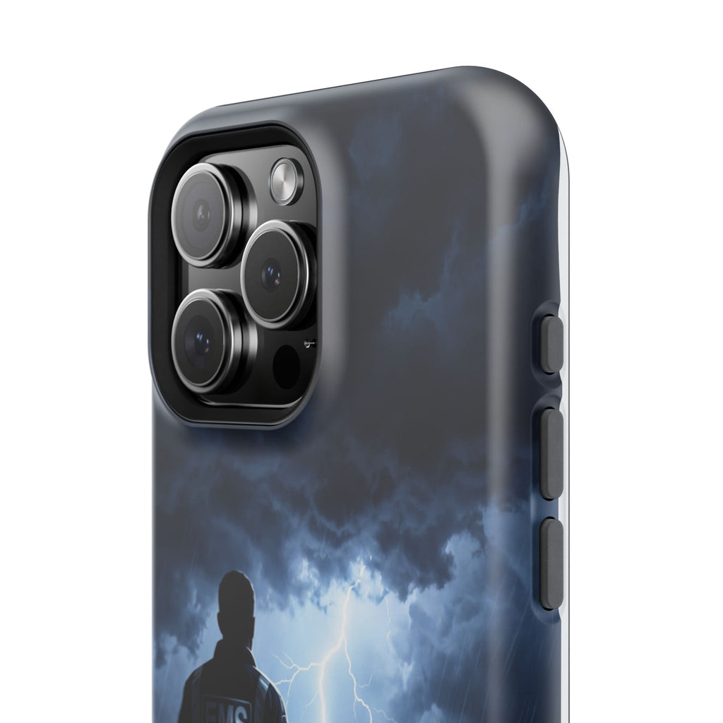 Personalized Lightning Storm EMS Phone Case — Wireless Charging Cover
