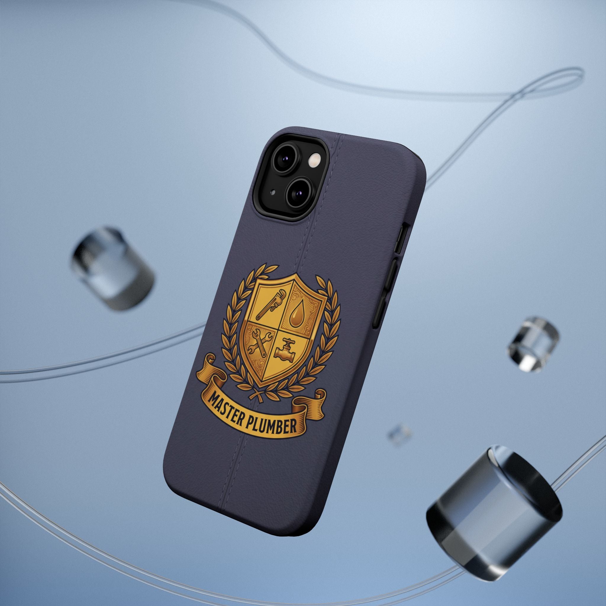 Master Plumber Crest Phone Case — Heraldic Shield Wireless Charging Cover