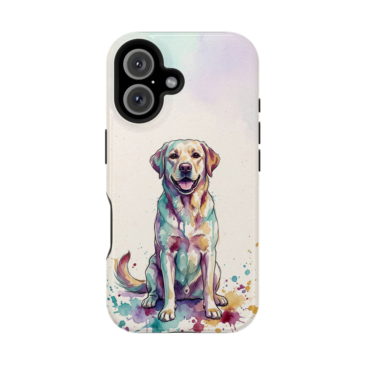 Watercolor Labrador Phone Case — Tough Magnetic Case with Wireless Charging