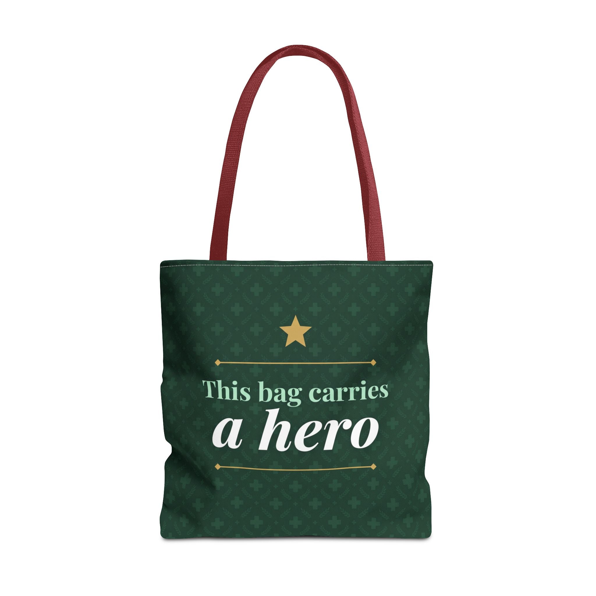 This Bag Carries a Hero Tote | Nurse Gift Tote Bag | Essential Worker Appreciation Gift | Premium Polyester Carry-All