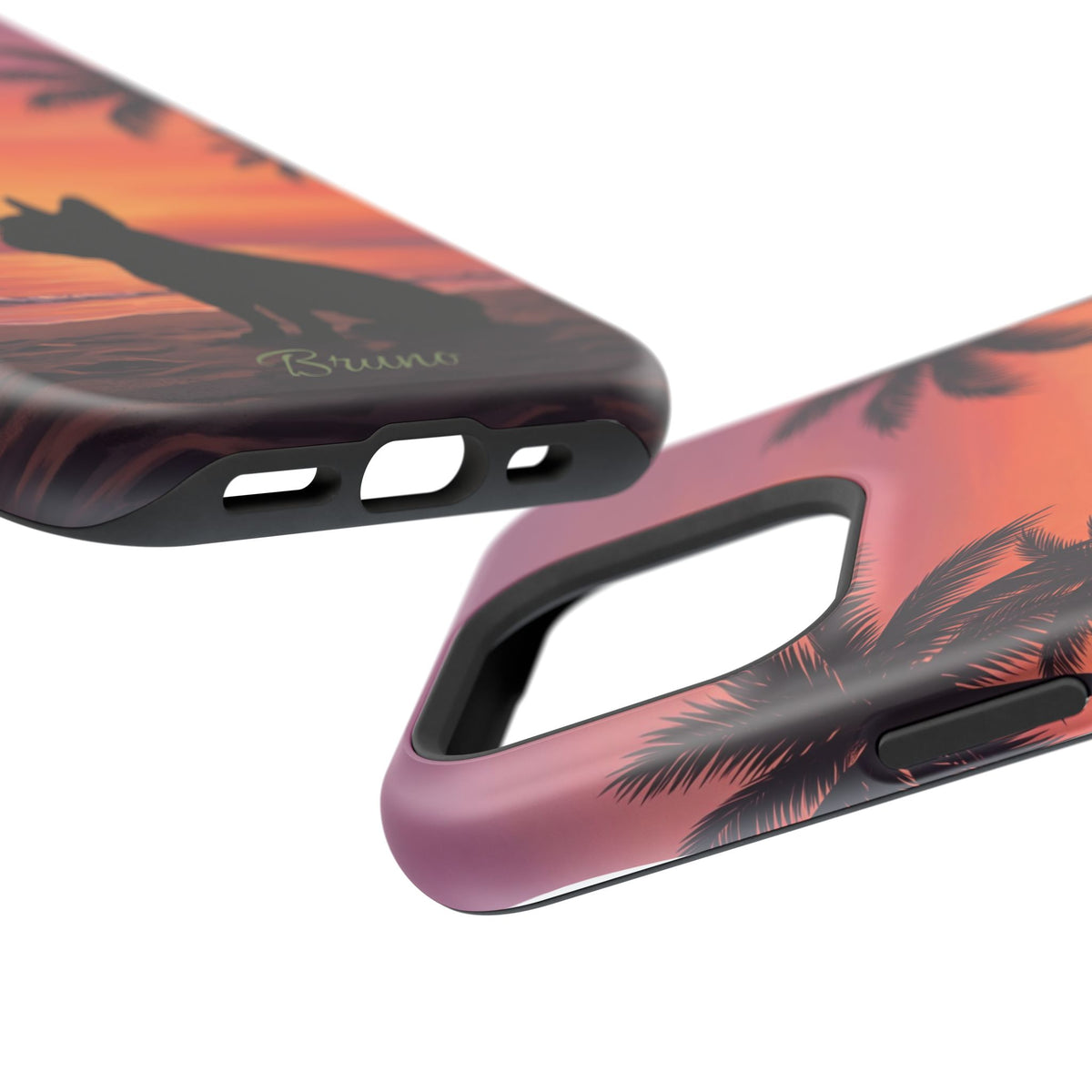 Personalized French Bulldog Tropical Beach Phone Case — Wireless Charging Cover