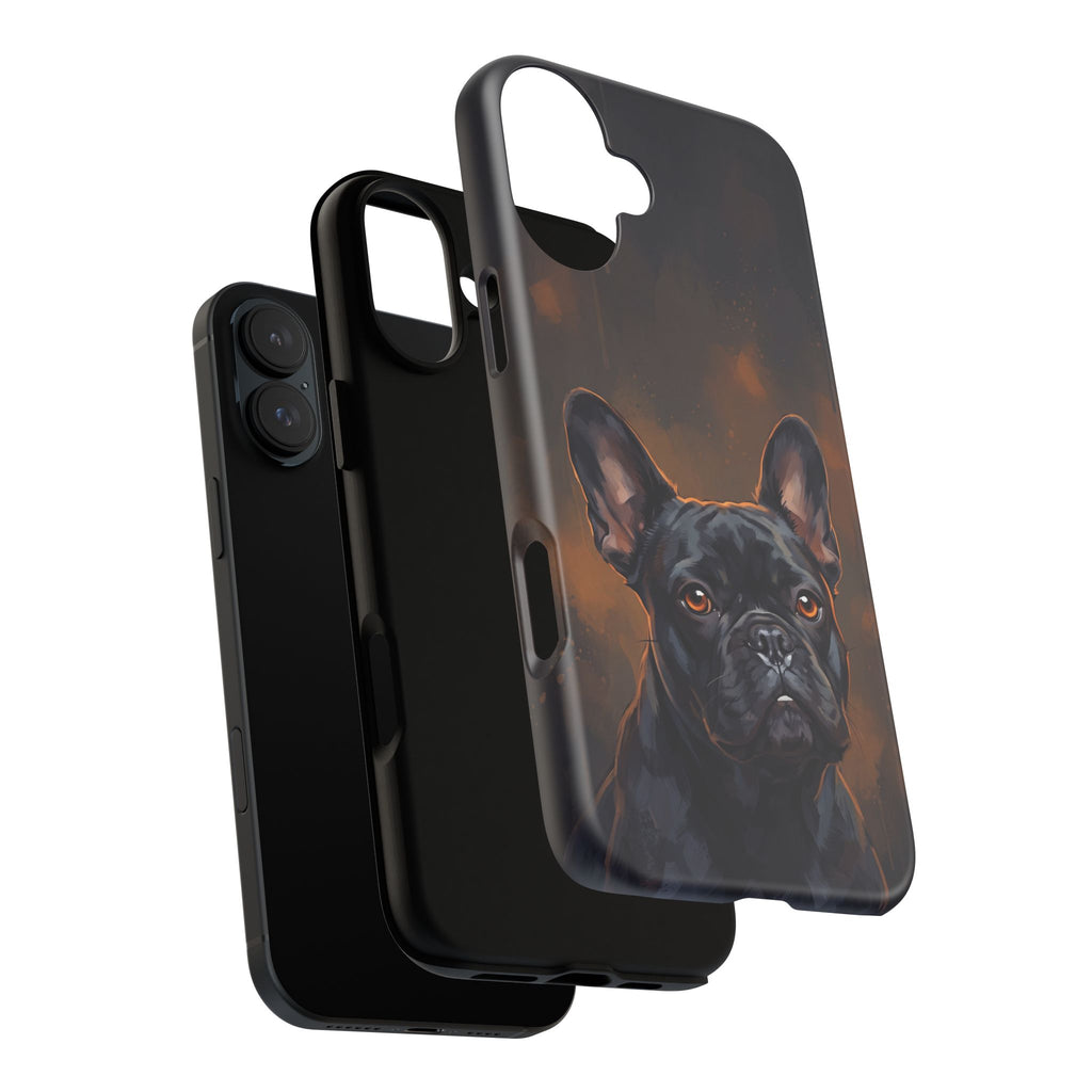 Moody French Bulldog Portrait Phone Case | Dramatic Studio Photography Style | iPhone & Samsung