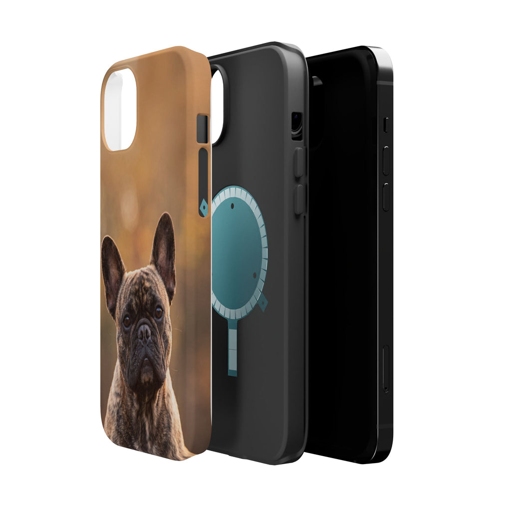 Brindle French Bulldog Phone Case — Impact-Resistant Wireless Charging Cover