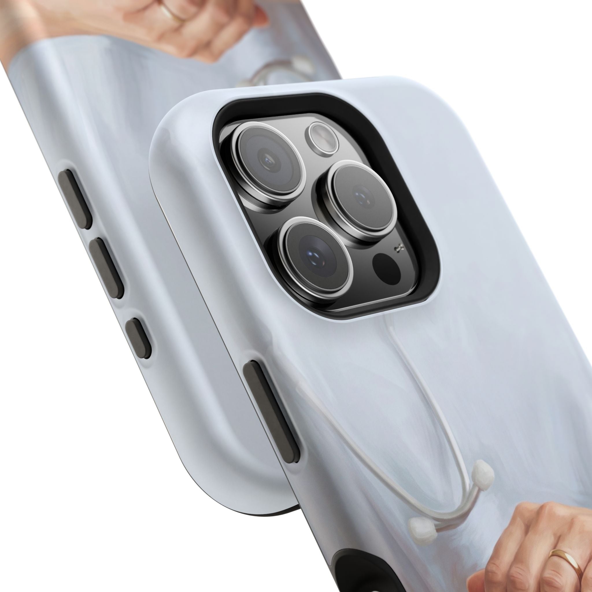 Impact-Resistant Phone Case — Caring Hands Wireless Charging Cover
