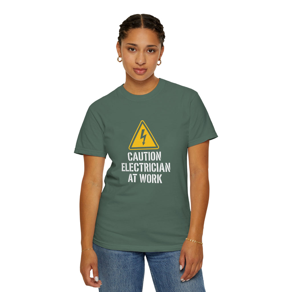 Caution Electrician At Work T-Shirt
