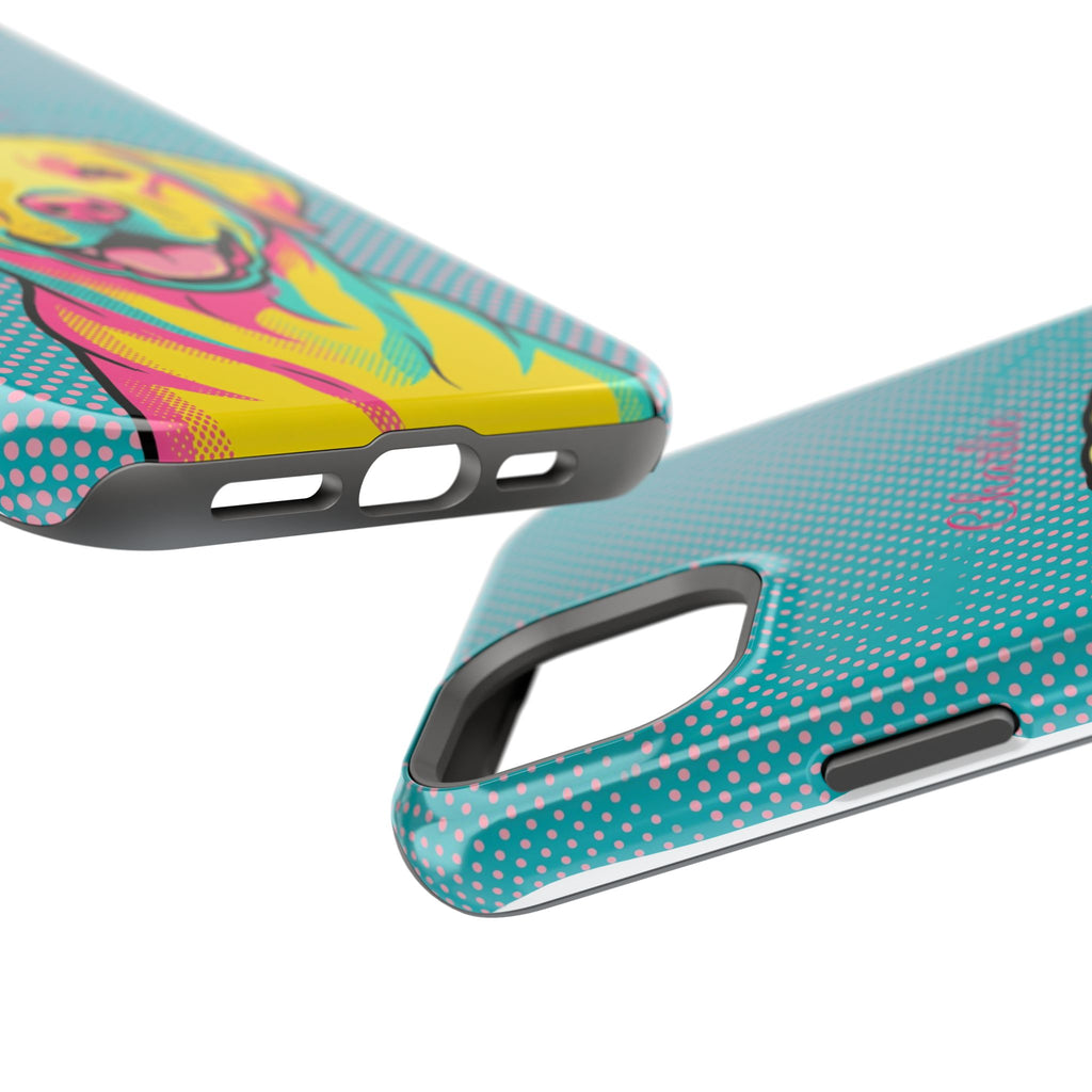 Personalized Pop Art Labrador Phone Case — Tough Magnetic Case with Wireless Charging