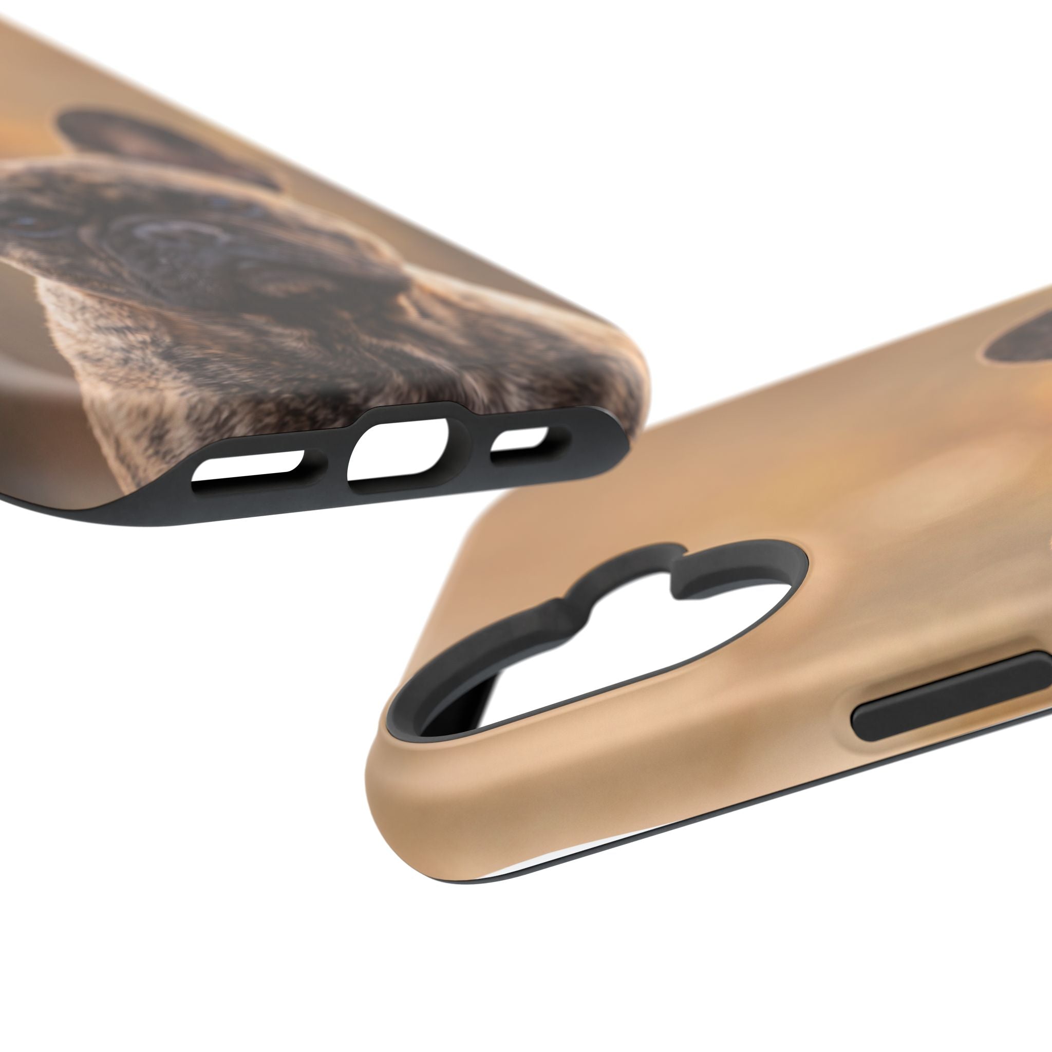 Brindle French Bulldog Phone Case — Impact-Resistant Wireless Charging Cover