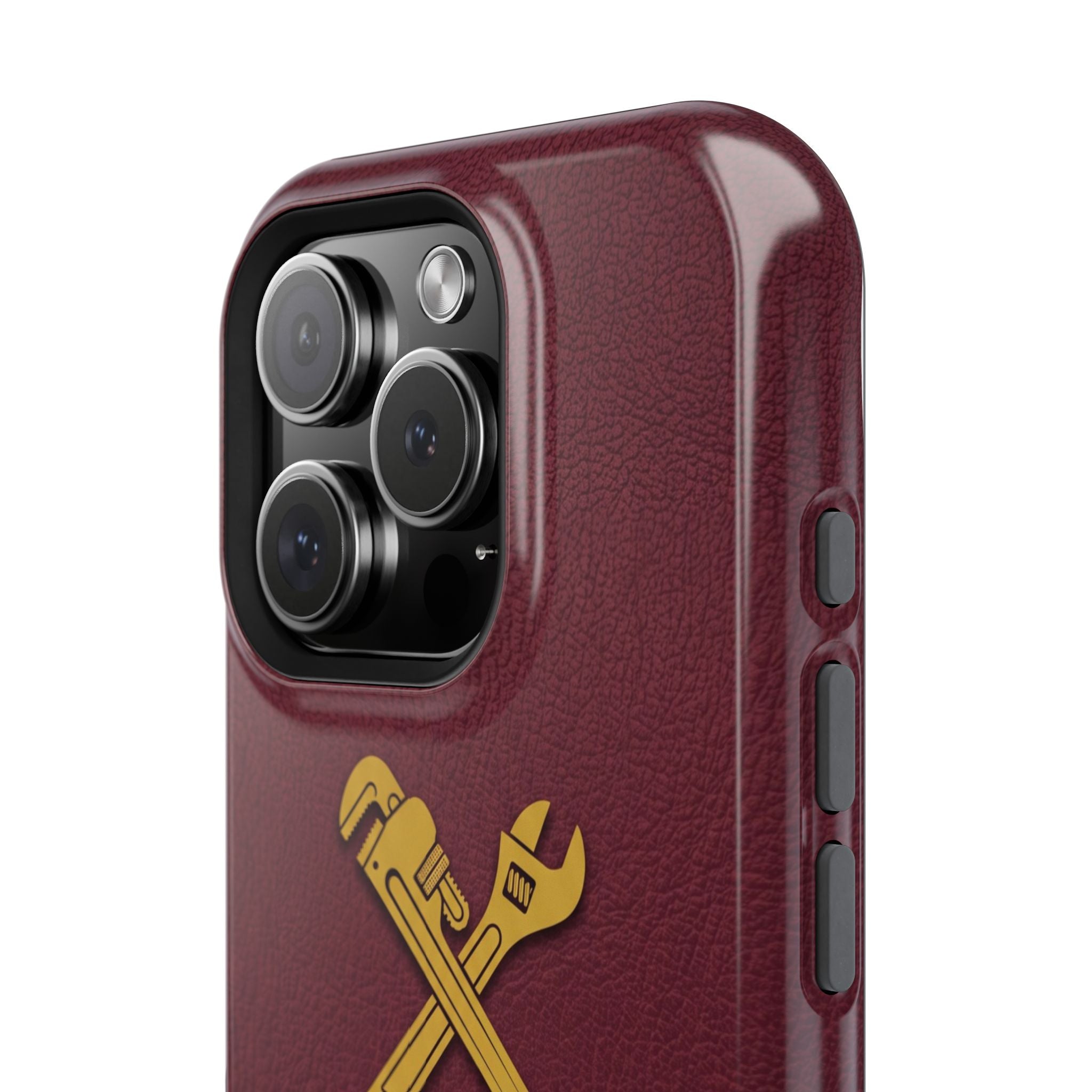 Plumb. Proud. Phone Case — Crossed Wrenches Wireless Charging Cover