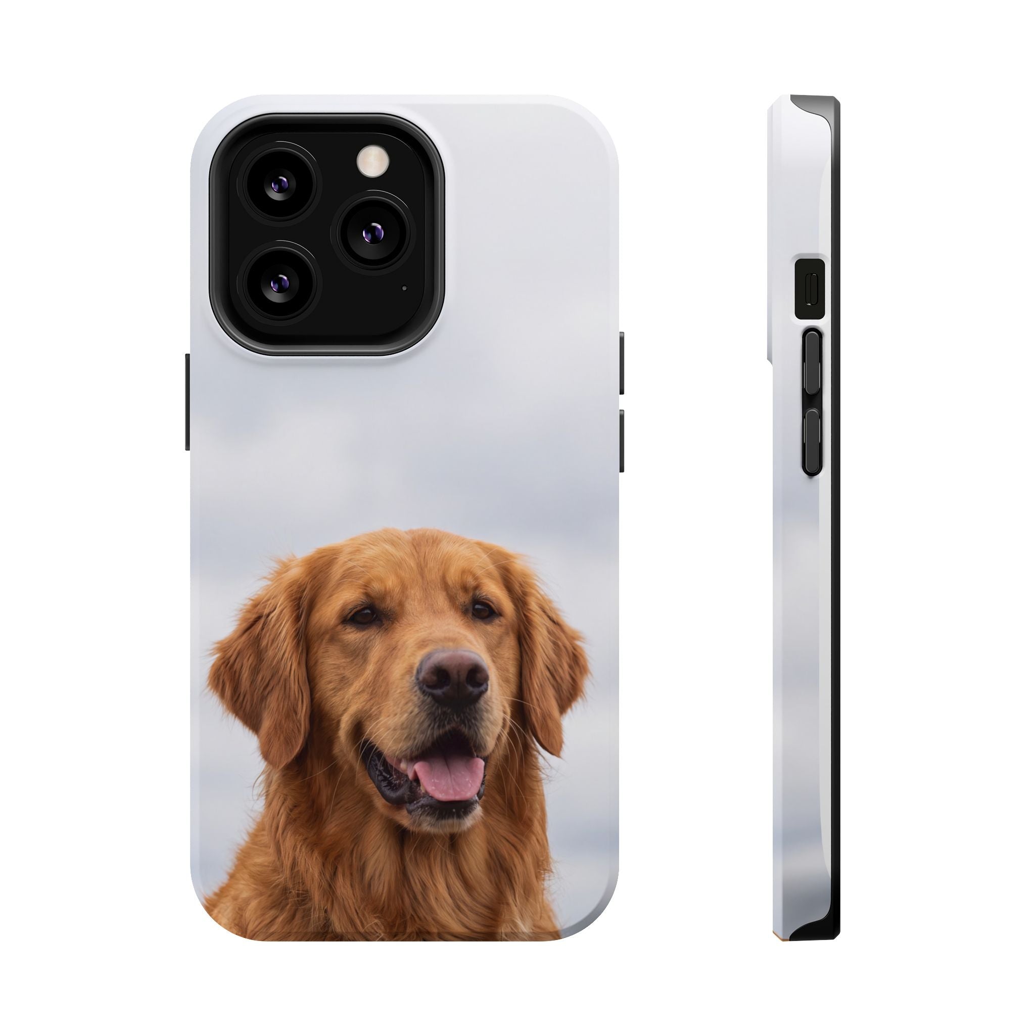 Golden Retriever Phone Case — Impact-Resistant Wireless Charging Cover