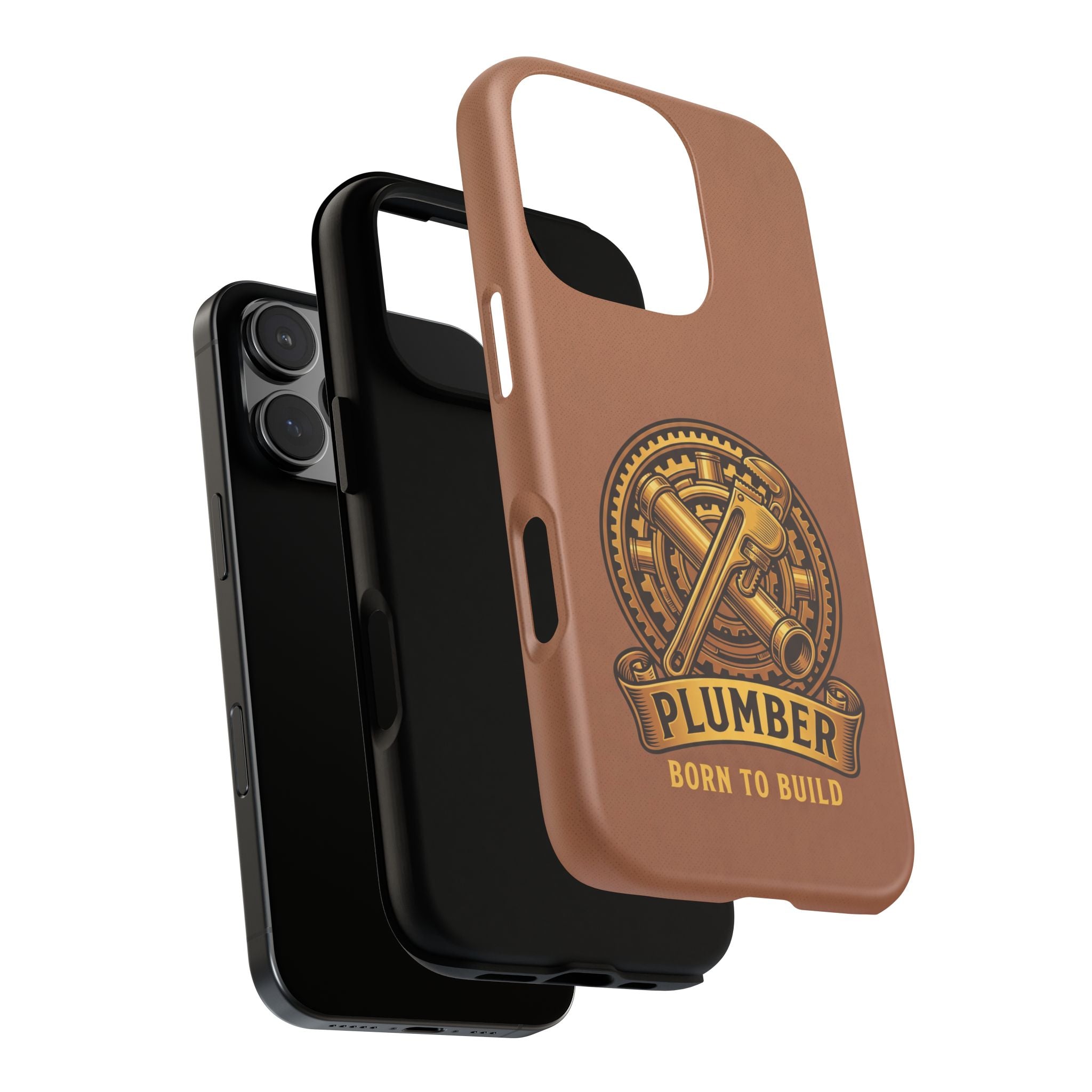 Plumber Born to Build Leather Phone Case - Samsung & iPhone Series