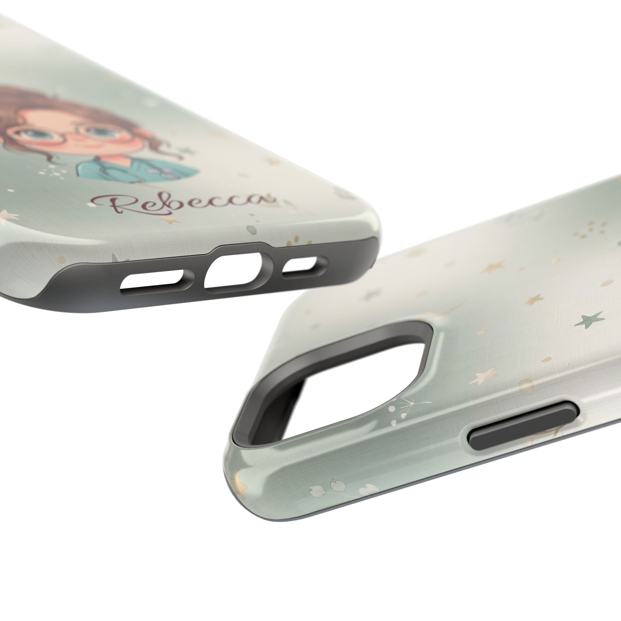 Personalized Starry Nurse Phone Case — Wireless Charging Cover