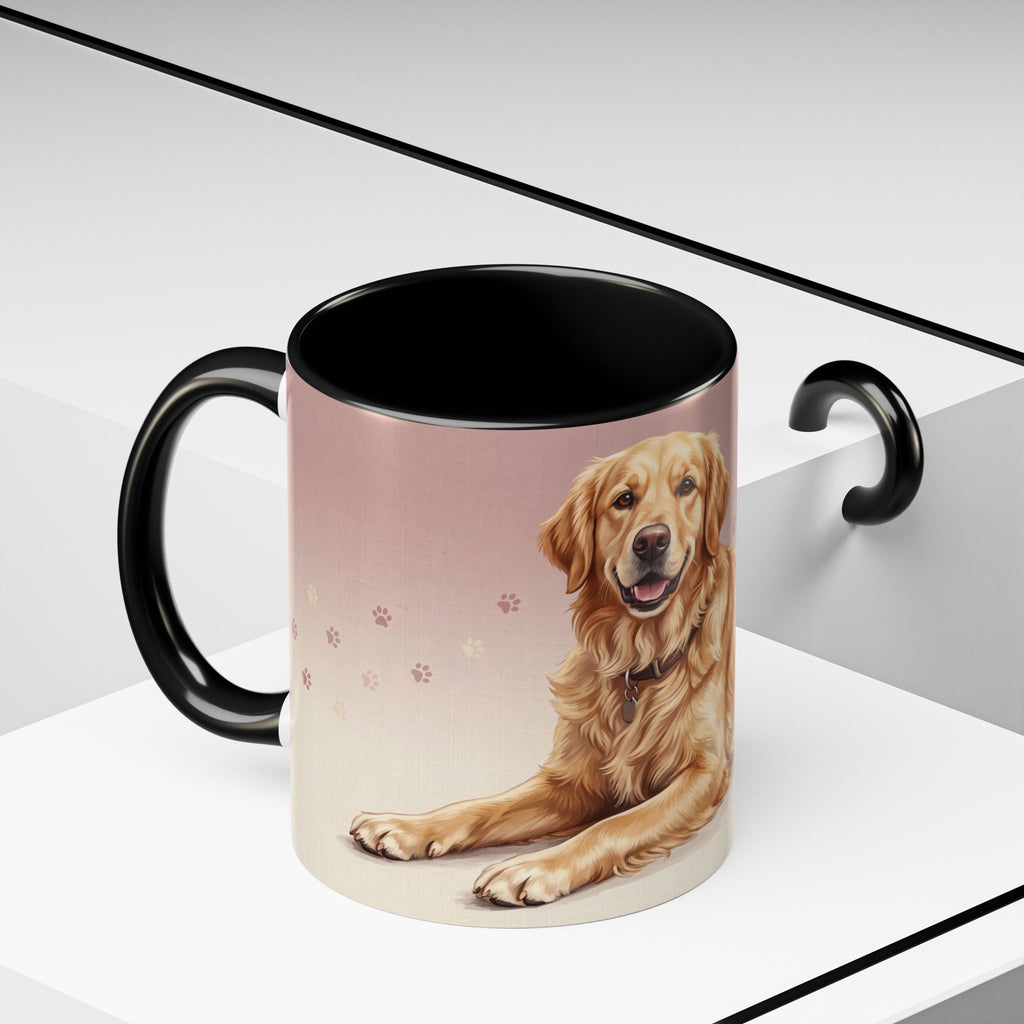 Golden Retriever Lying Down Mug | Golden Retriever Lover Gift | Cute Dog Coffee Mug
