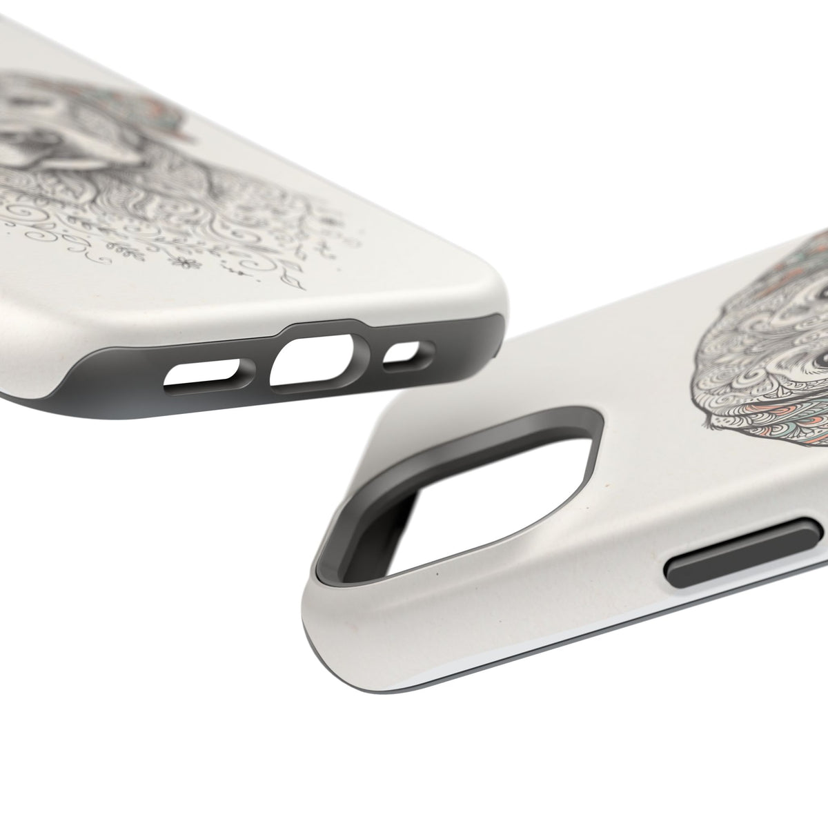 Mandala Labrador Phone Case — Tough Magnetic Case with Wireless Charging