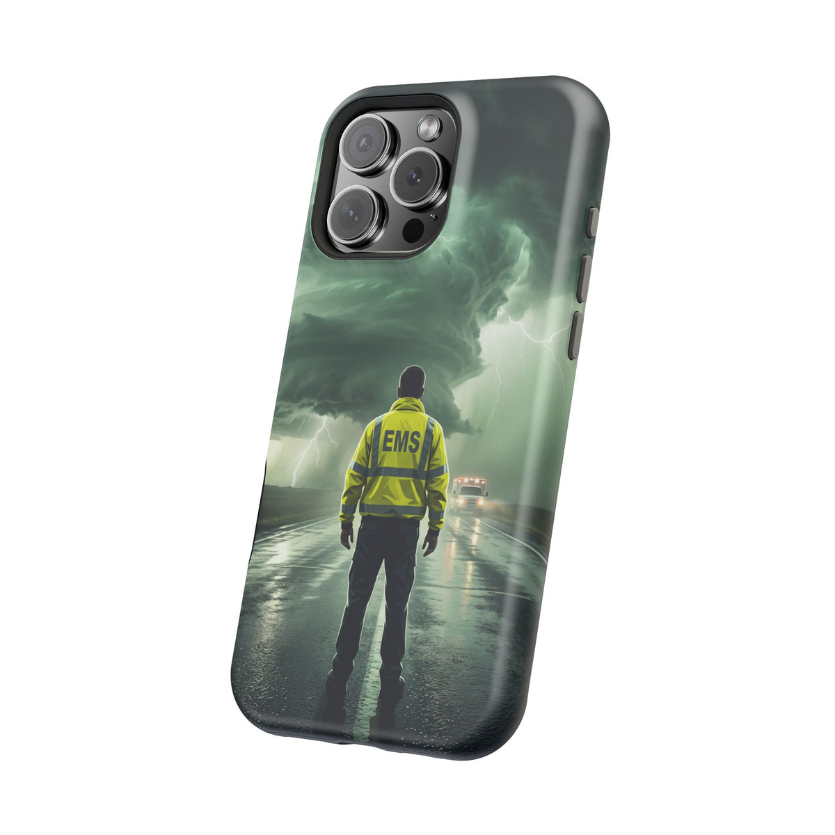 EMS Green Storm Phone Case — Magnetic Wireless Charging Cover