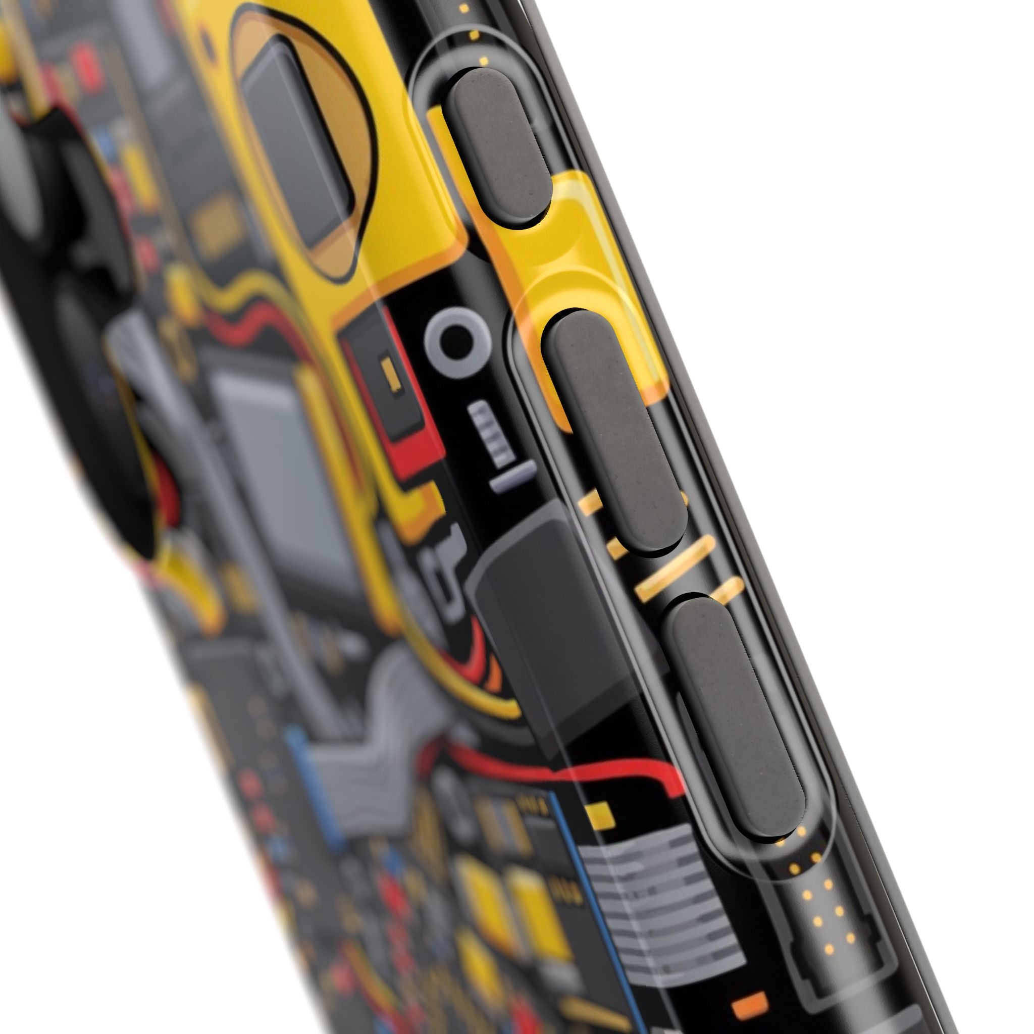 Voltage Board Phone Case — Yellow Circuit Wireless Charging Cover