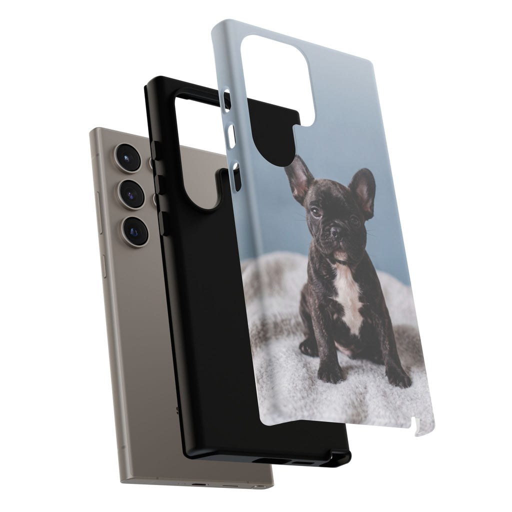 French Bulldog Puppy Phone Case | Adorable Brindle Frenchie Portrait | Samsung & iPhone