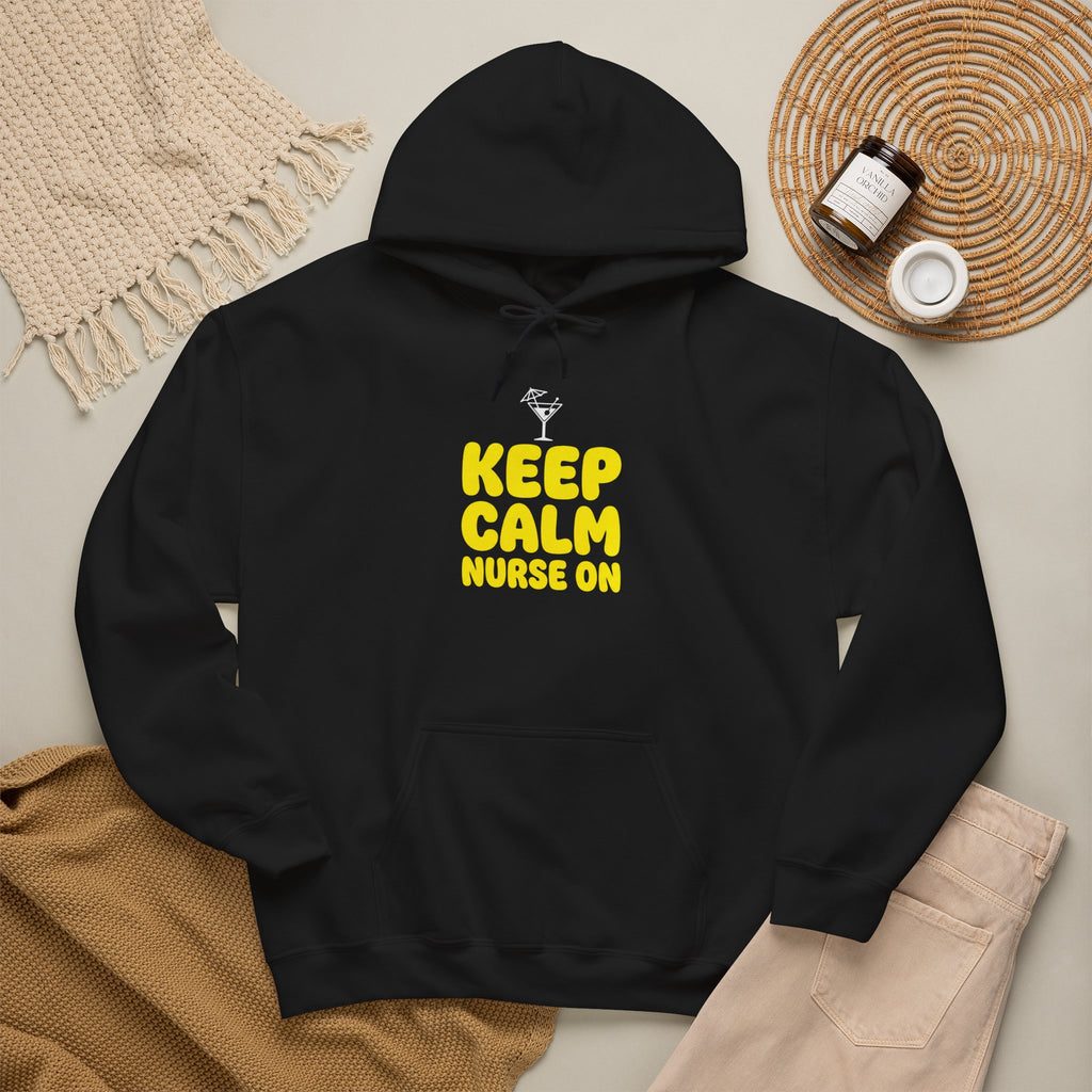 Keep Calm Nurse On Hoodie — Funny Nurse Graphic Pullover