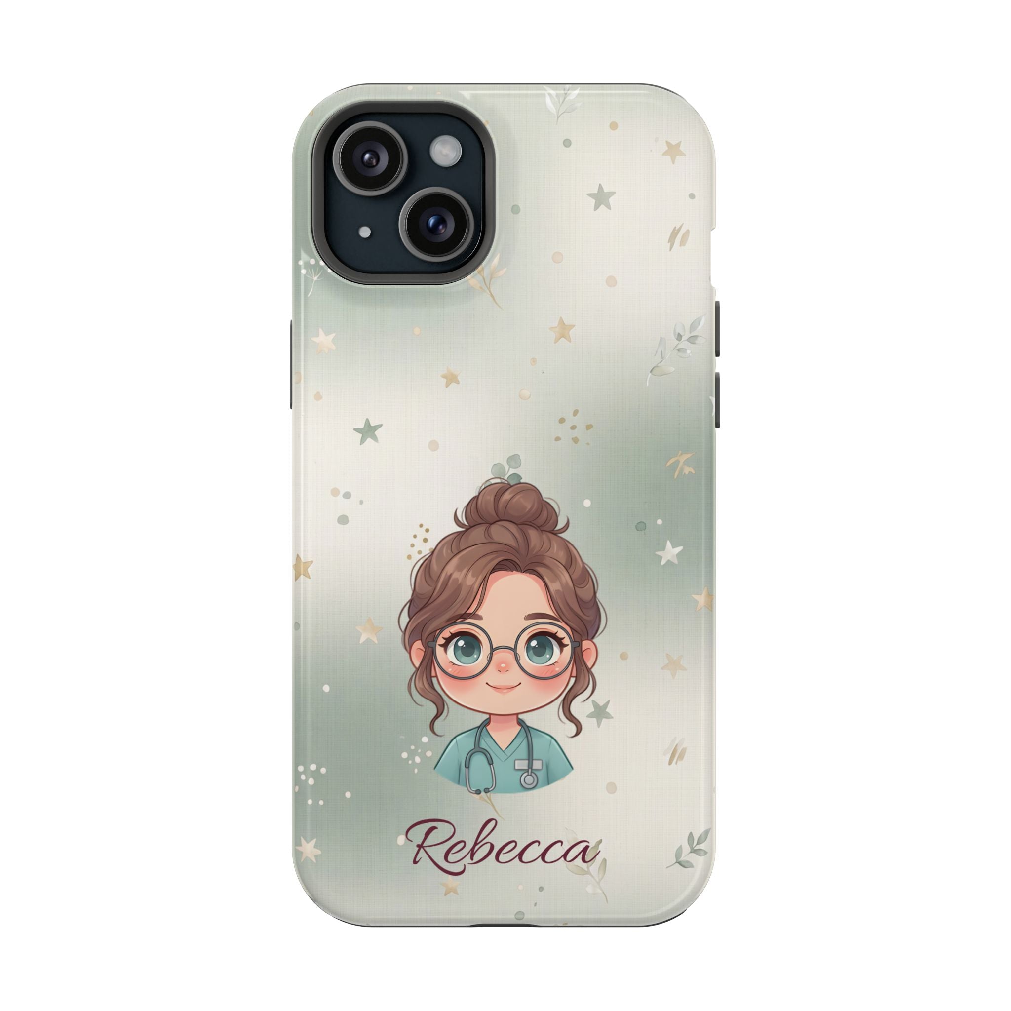 Personalized Starry Nurse Phone Case — Wireless Charging Cover